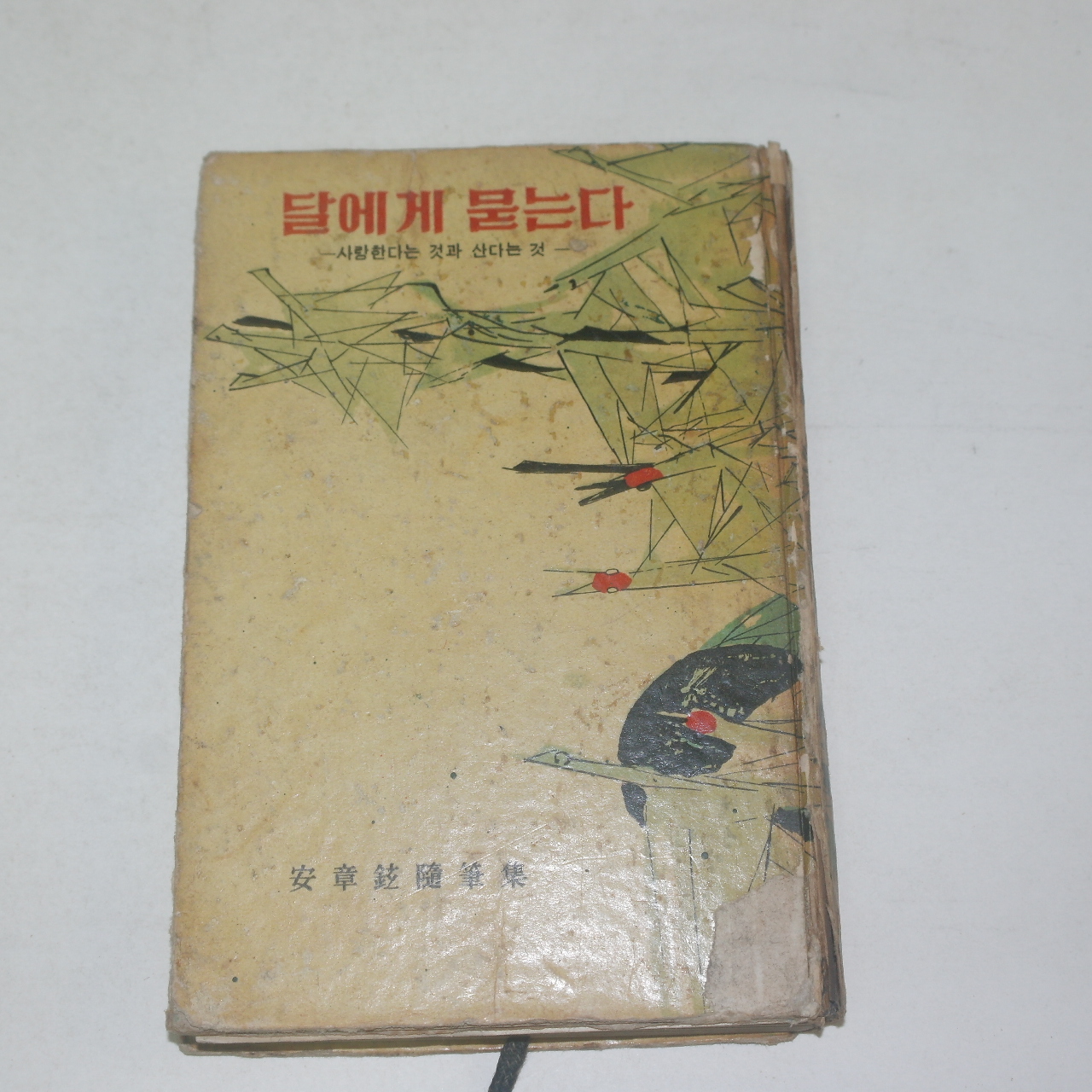 1962년재판 안장현(安章鉉)수필집 달에게 묻는다
