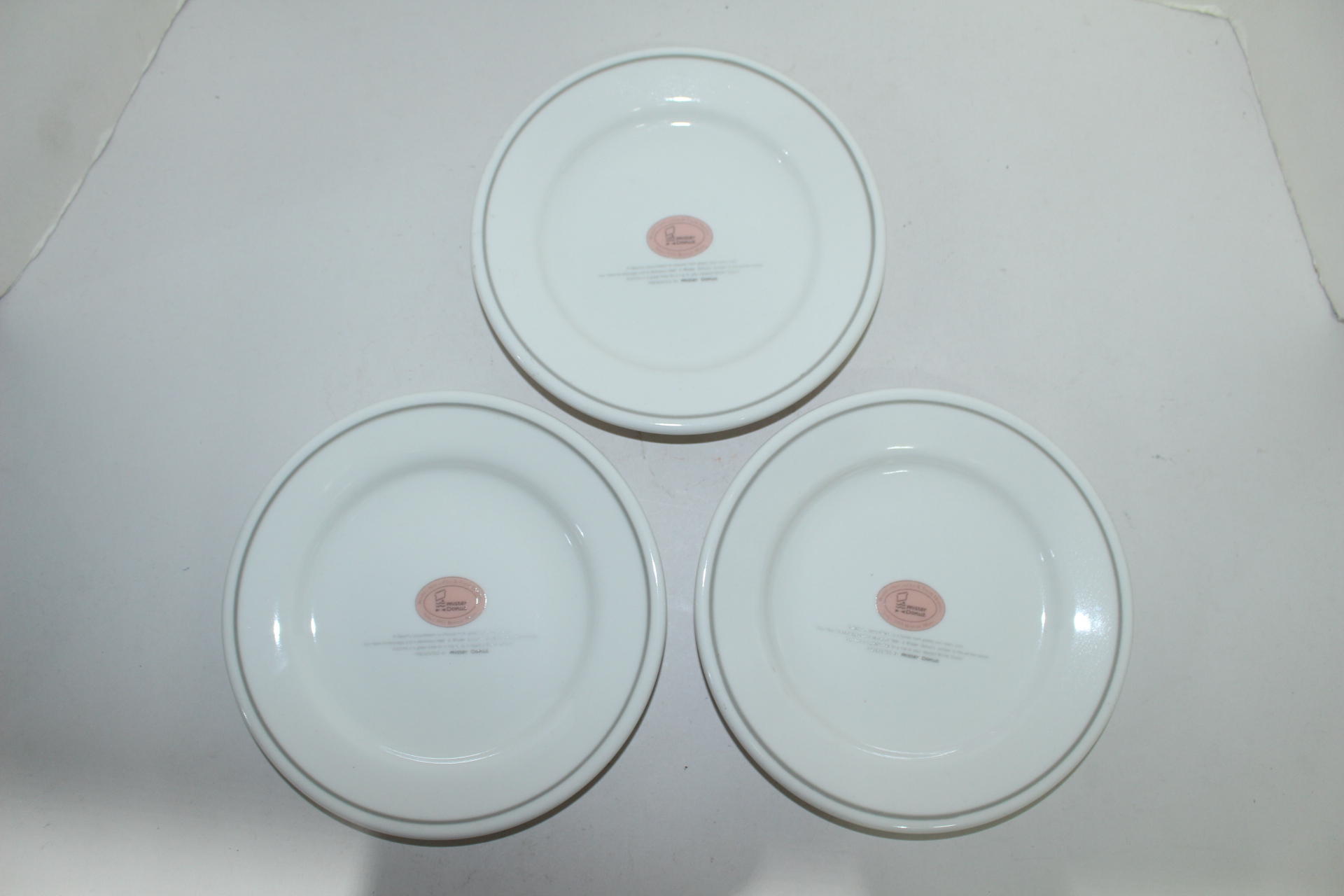 미스터 도넛 도자기 잔받침 3점