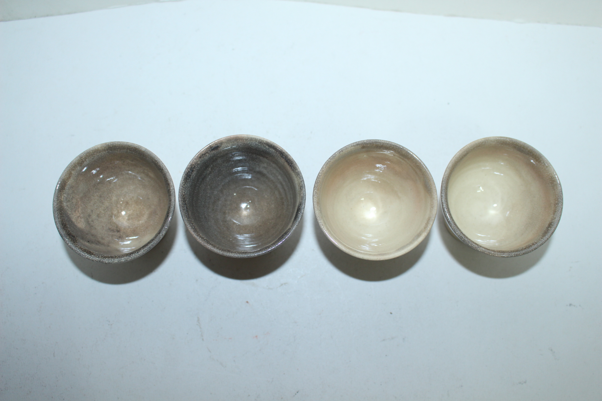 연대가좋은 청자 굽따인 잔 4점셋트