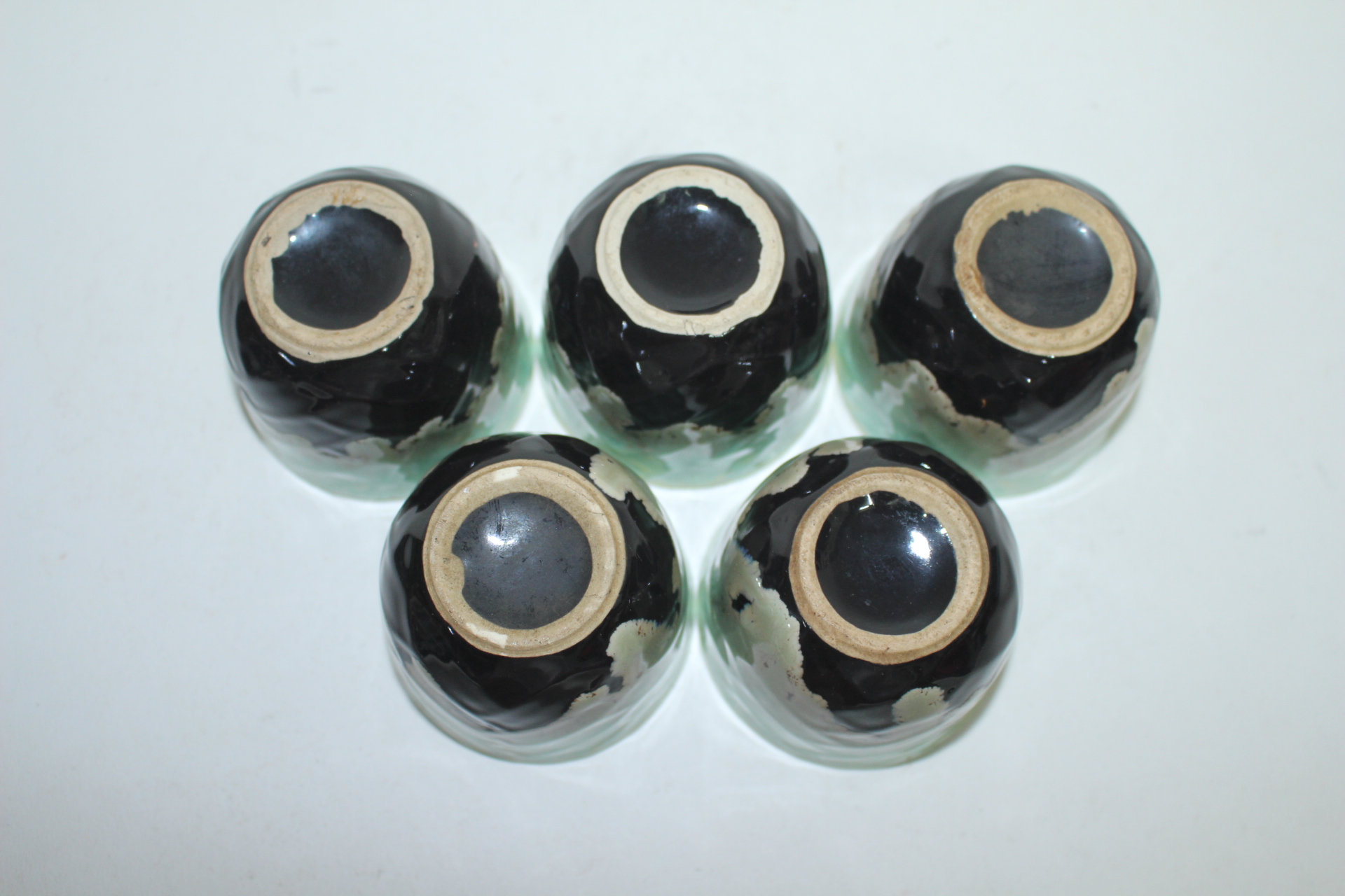 연대가좋은 청자 철화채 잔 5점셋트