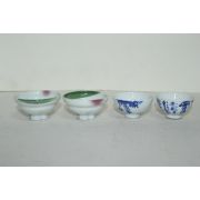 연대가좋은 청화백자 잔 4점