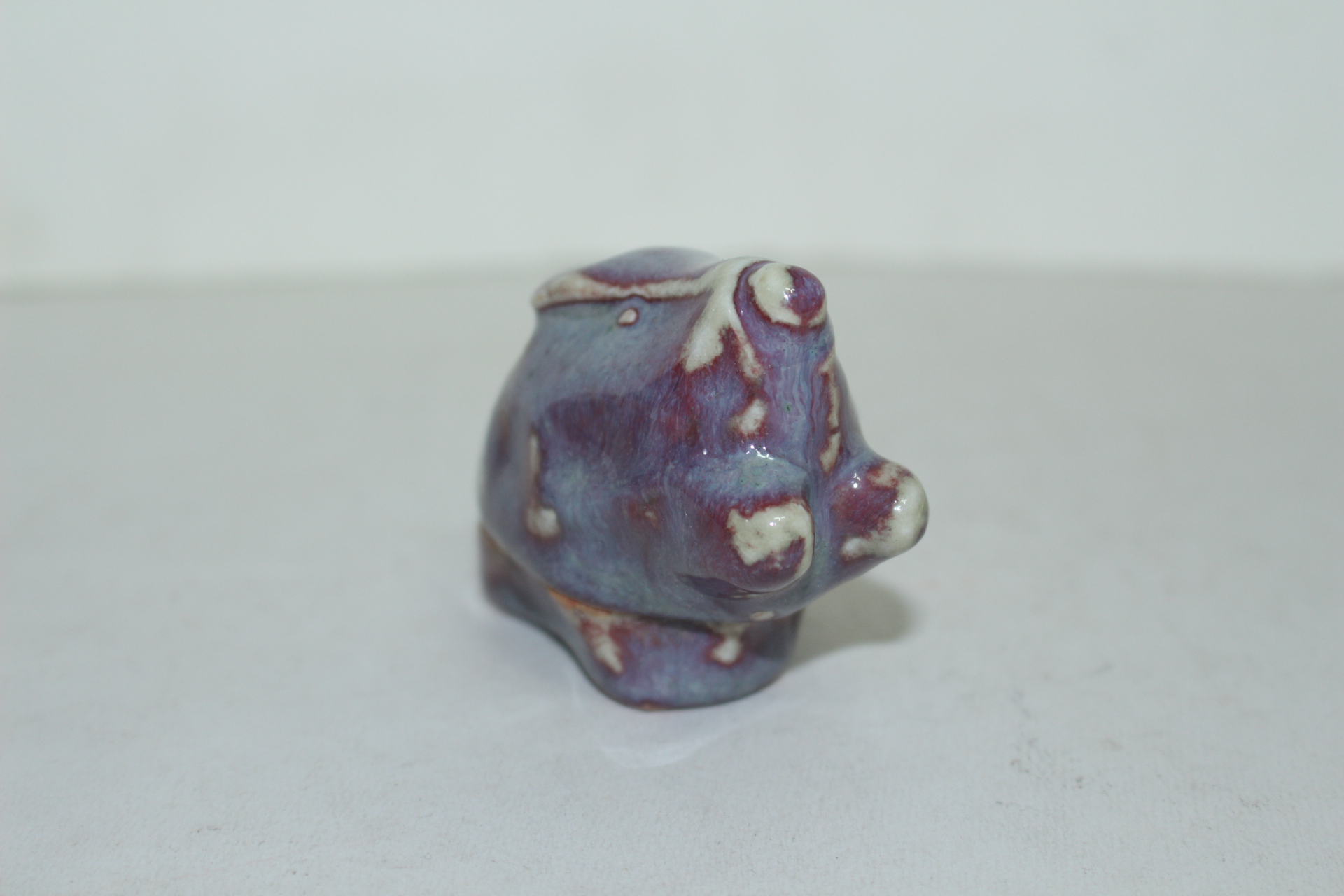 진사청자 멧돼지 향합