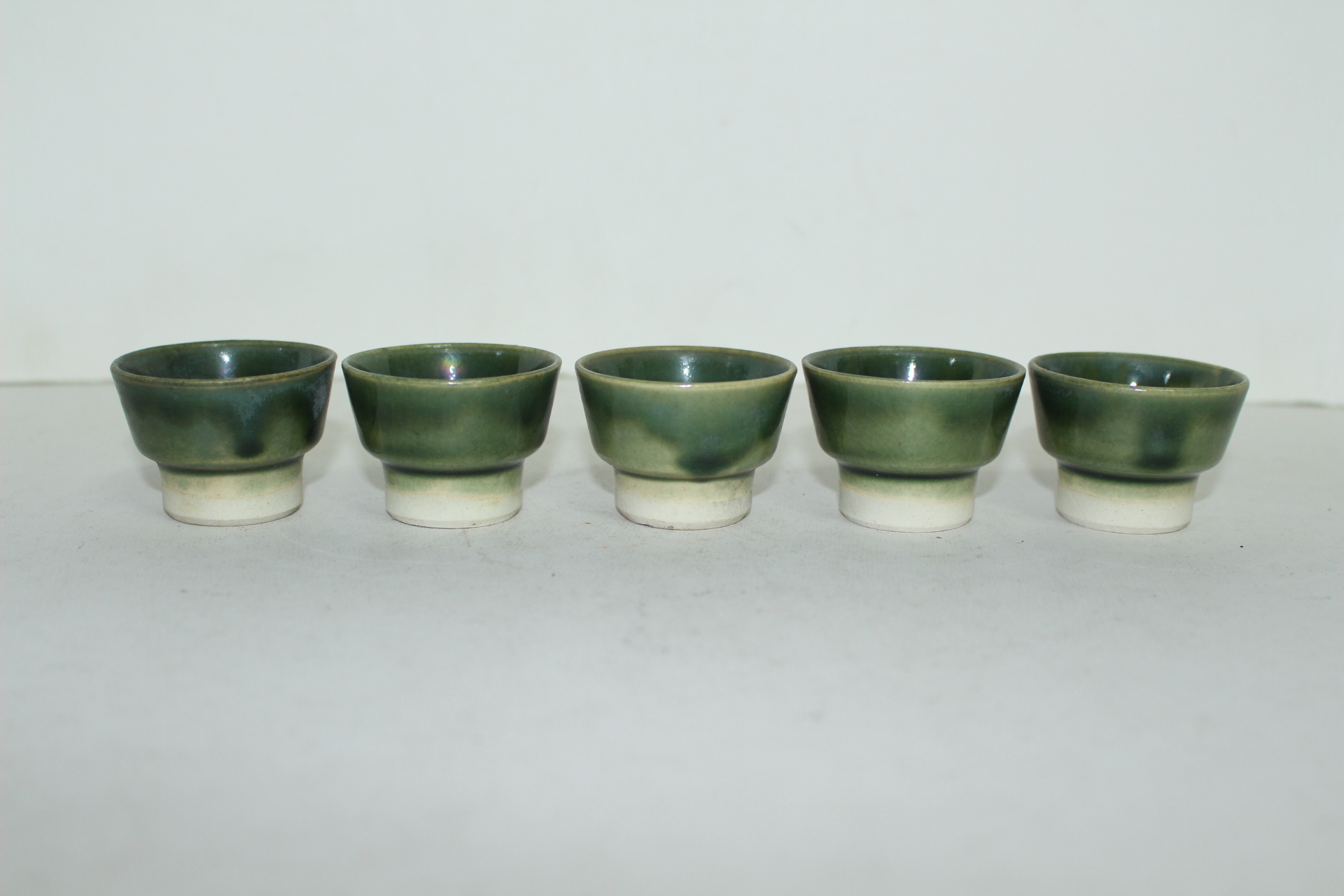 녹청자 잔 5점