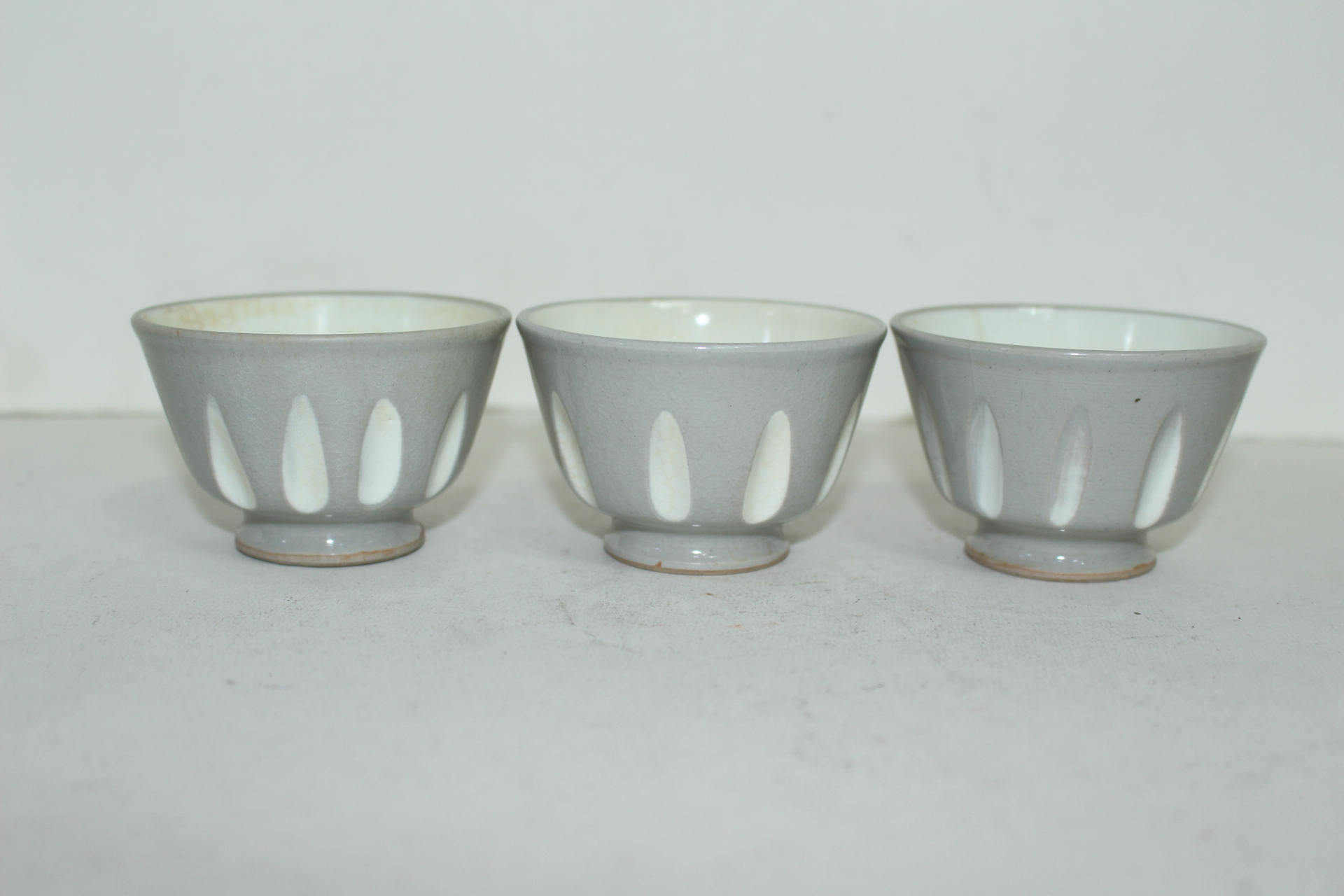 연대가좋은 분청자 잔 3점