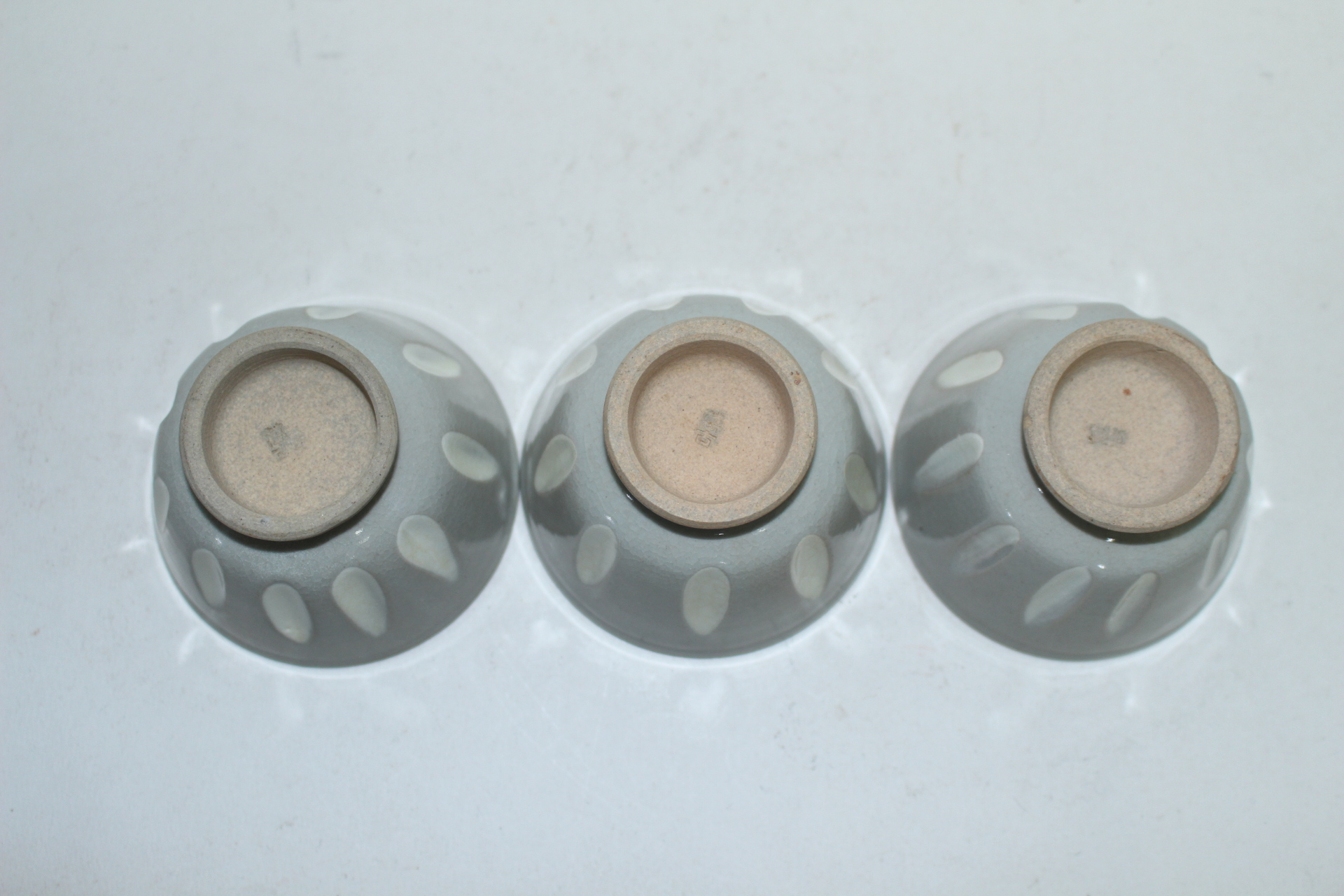 연대가좋은 분청자 잔 3점