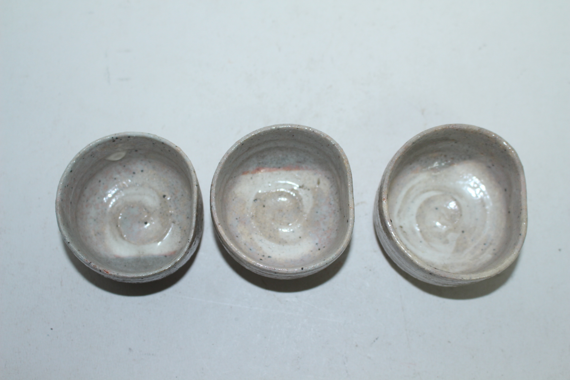 청자 쭈그리잔 3점