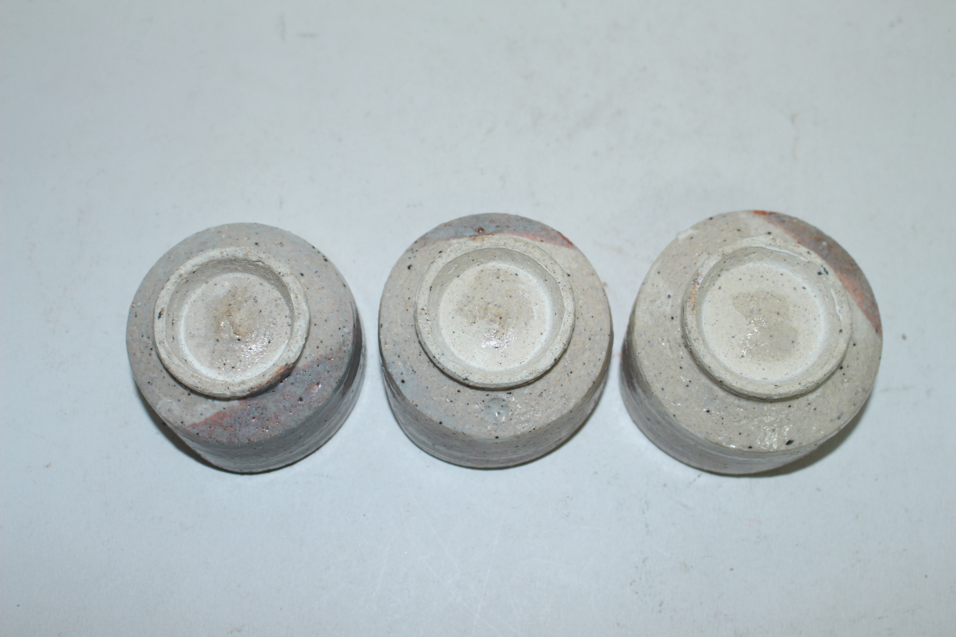 청자 쭈그리잔 3점