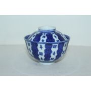 연대가좋은 청화백자 수복문 개완