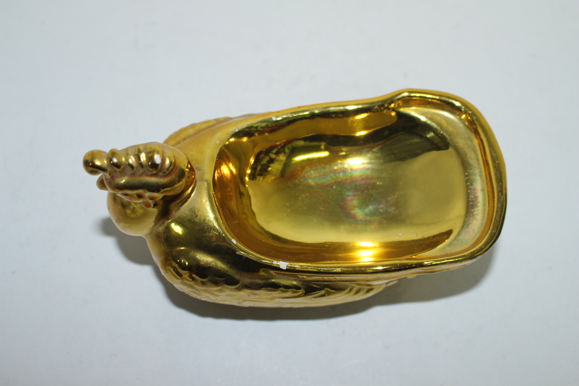 도자기 금채 닭머리 완