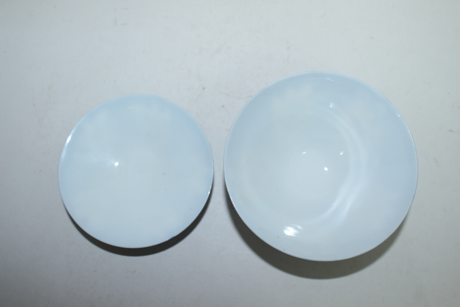 청화백자 금채화문 개완