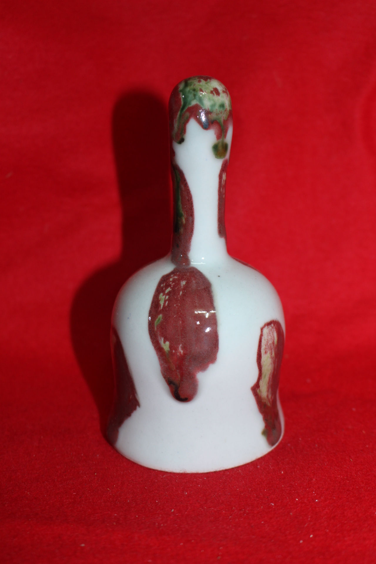 청자 진사유약흘림이 좋은 손잡이 종