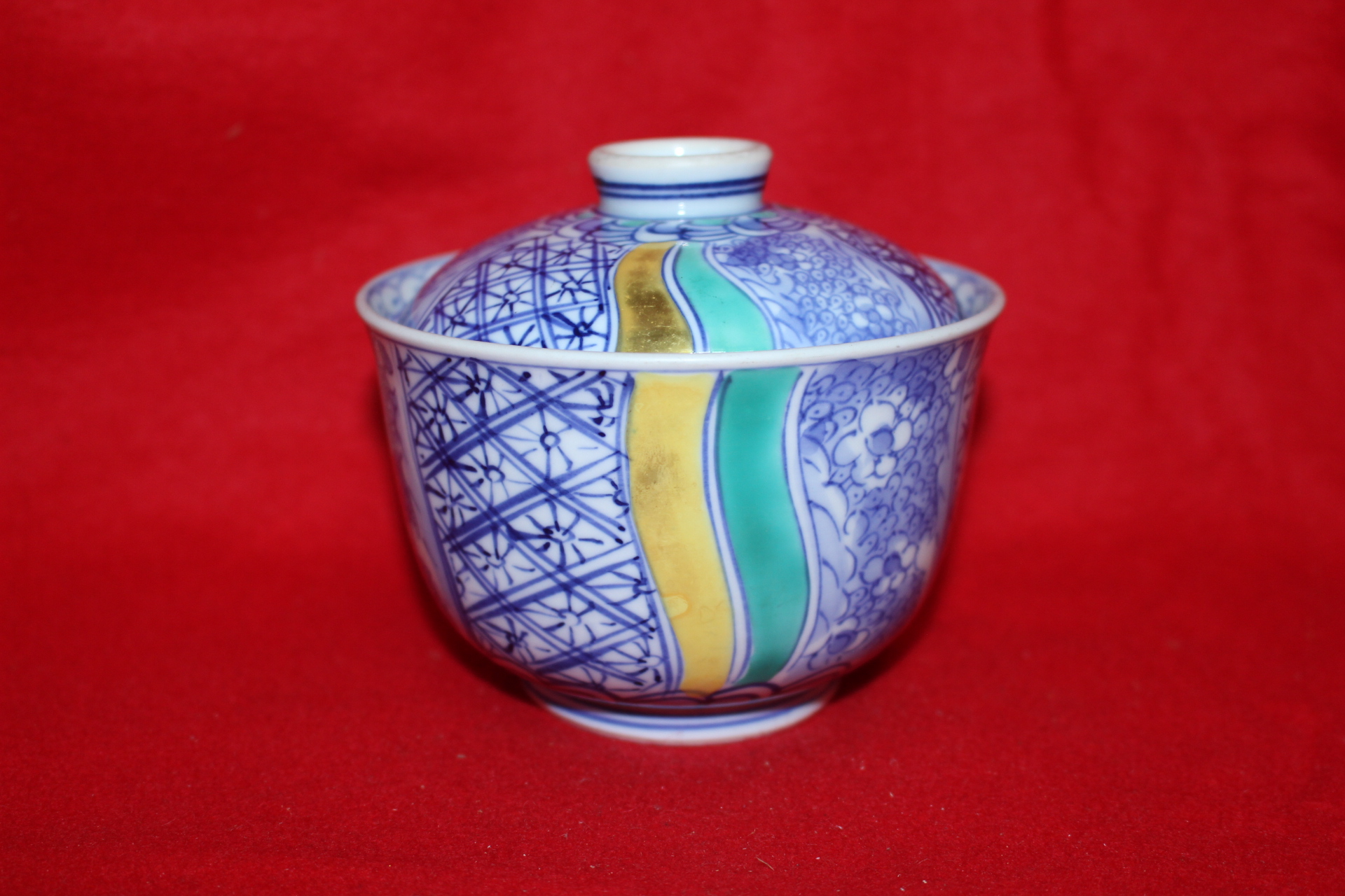 이마리 청화백자추상화문 개완