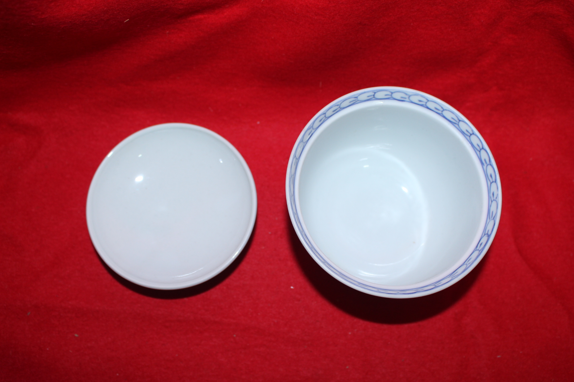 이마리 청화백자추상화문 개완