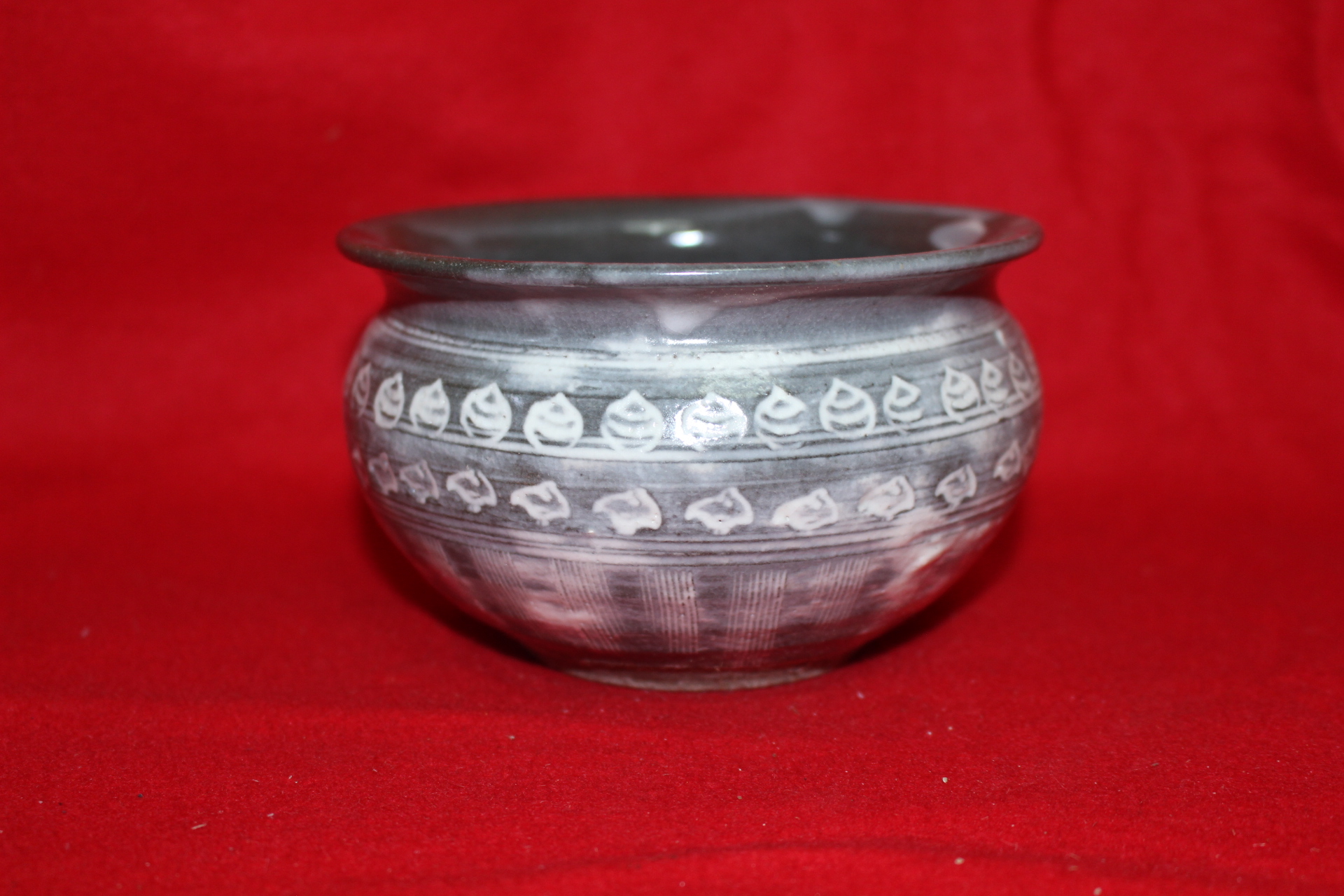 분청사기 귀얄문 퇴수기