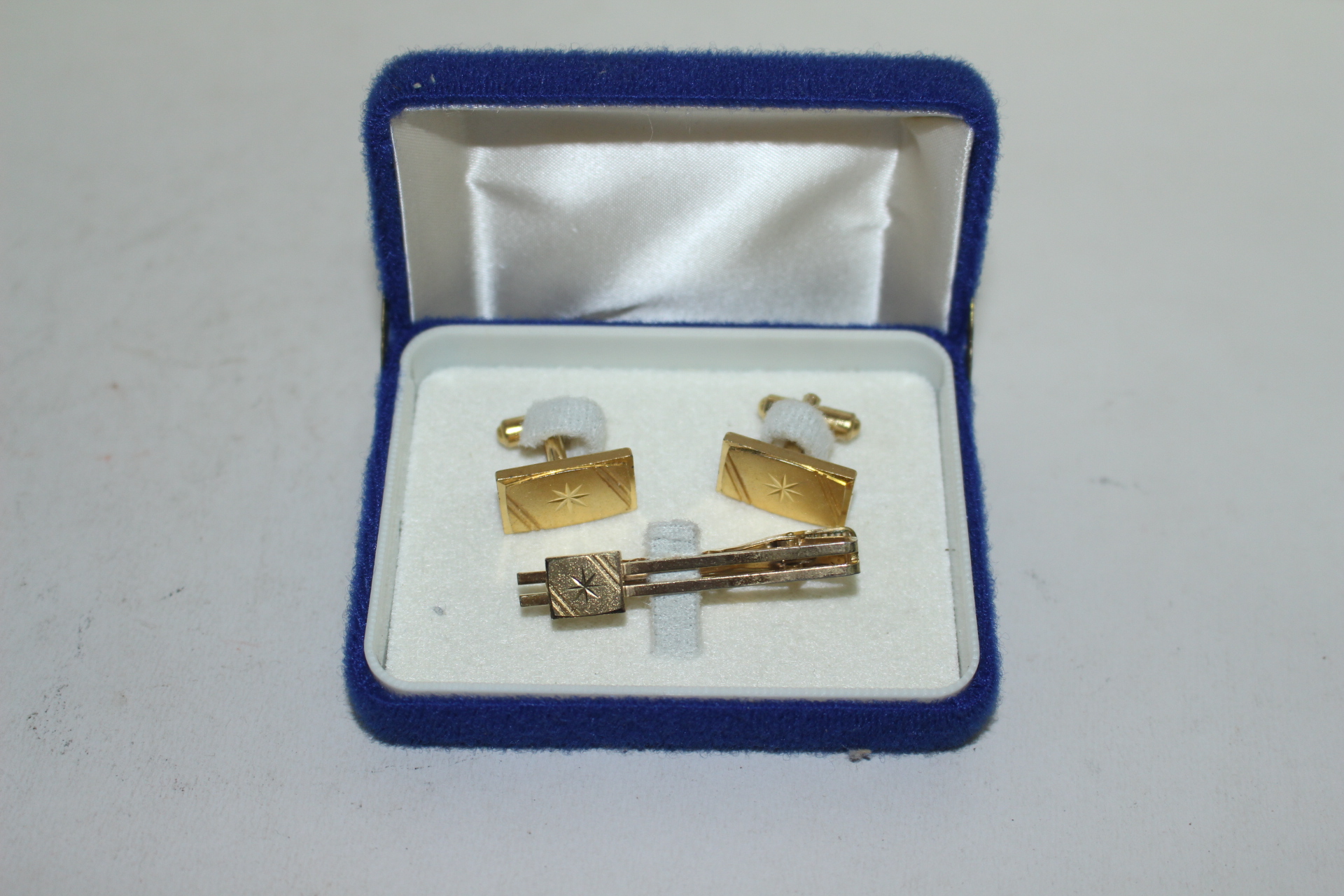 청동으로된 금도금 넥타이핀셋트