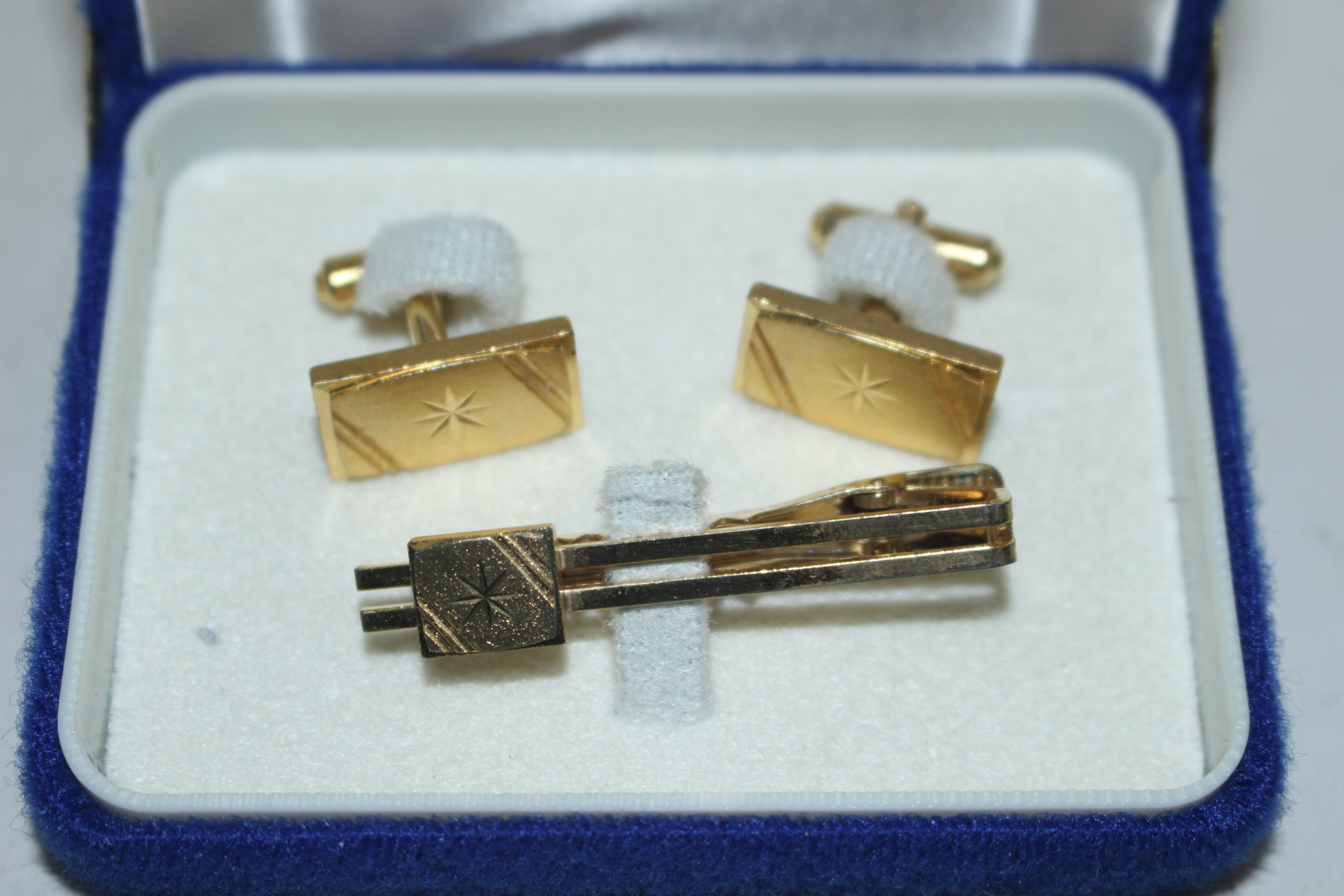 청동으로된 금도금 넥타이핀셋트