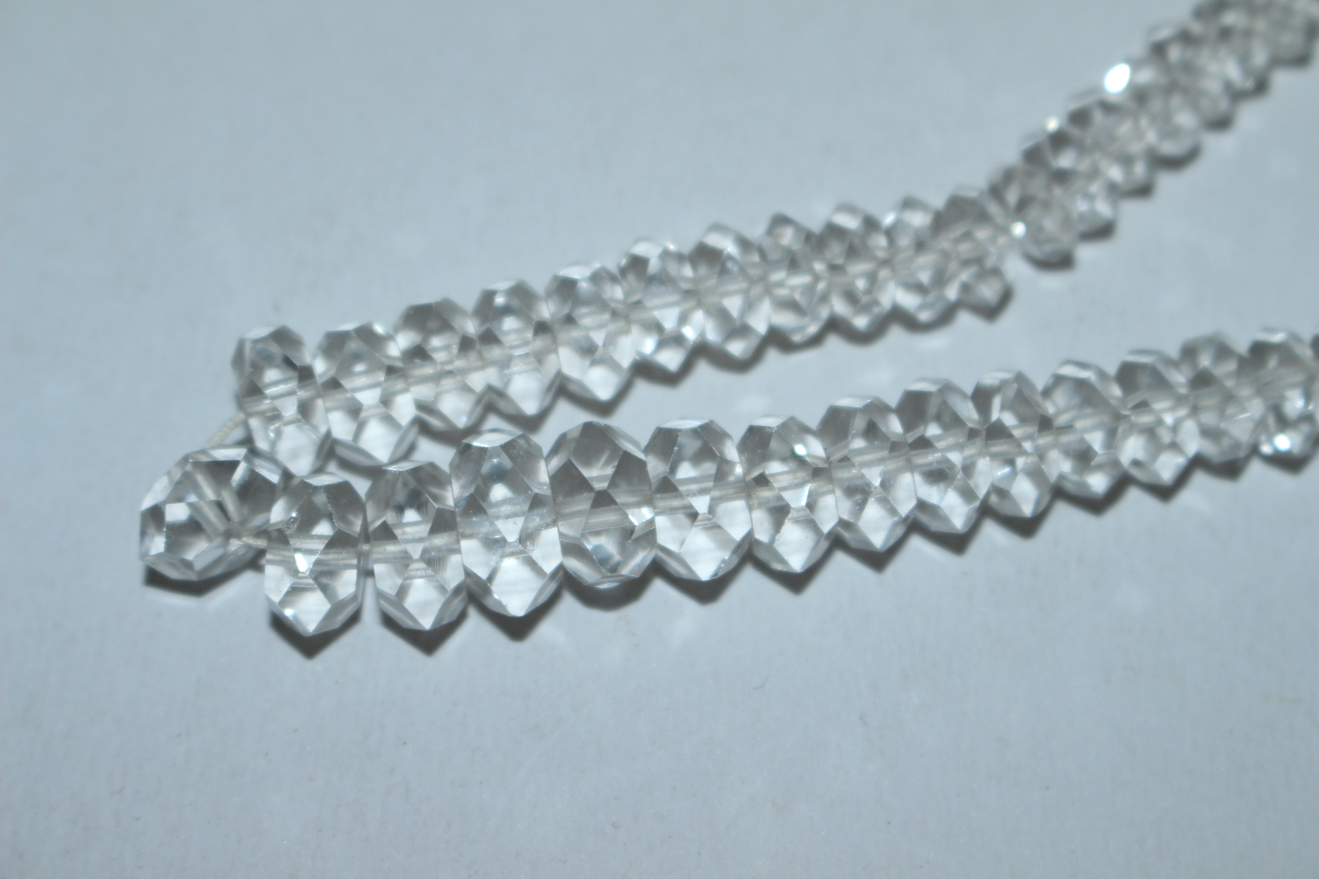 천연수정에 순은고리로된 목걸이