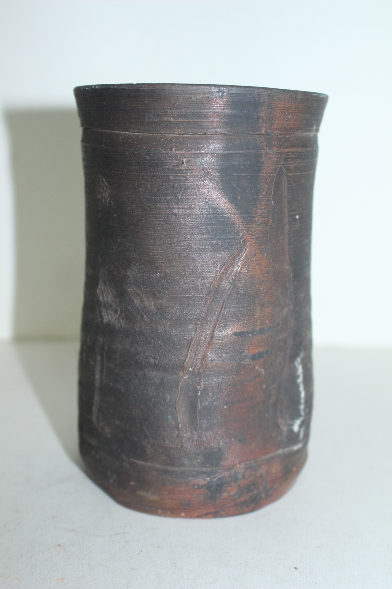 연대가좋은 시가라끼 청자 고리달린 화병