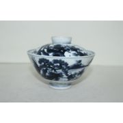 100년이상된 이마리 청화백자산수문 개완