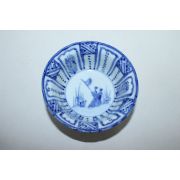 100년이상된 청화백자 동자화문 화형완