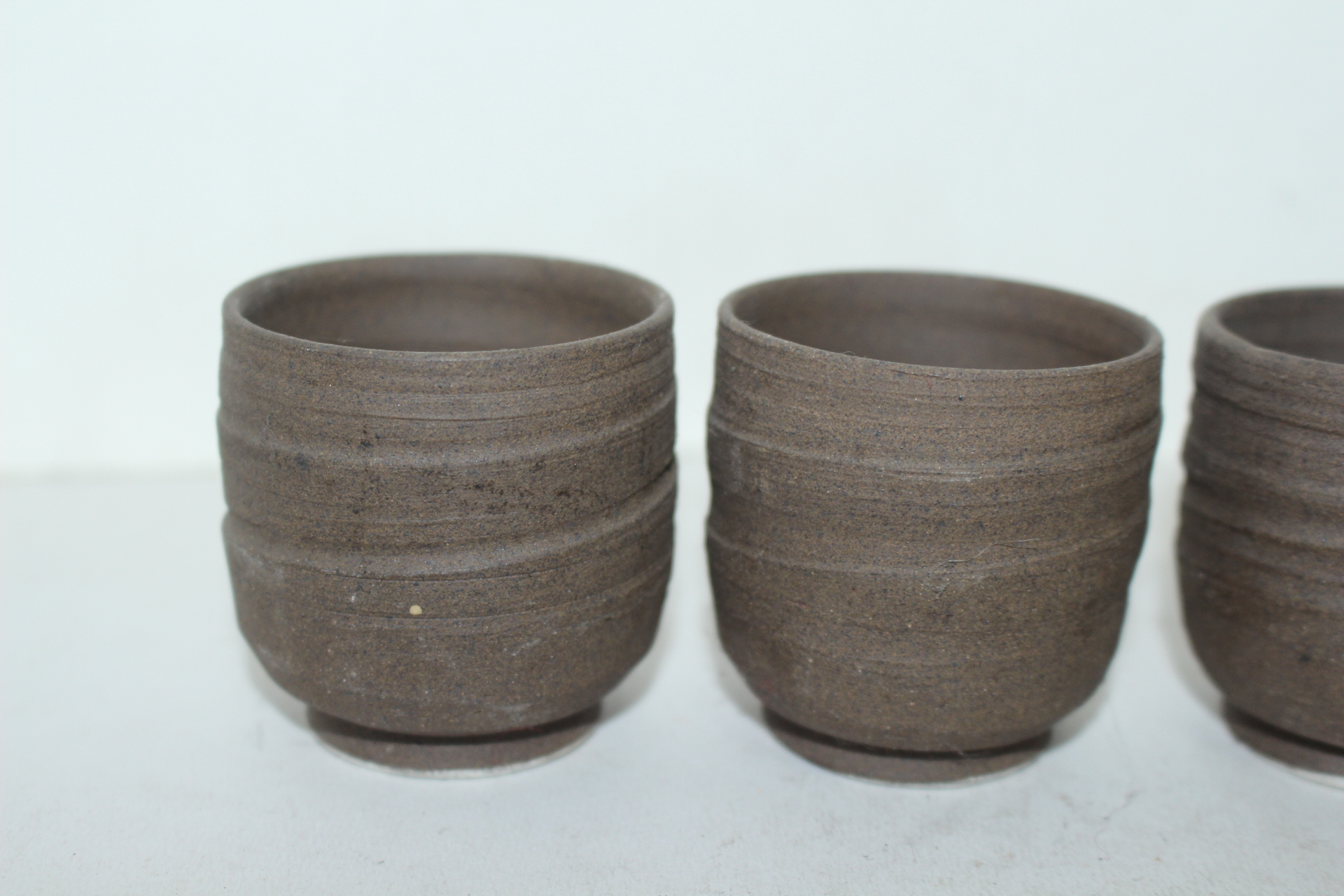 시가라끼 청자잔 4점