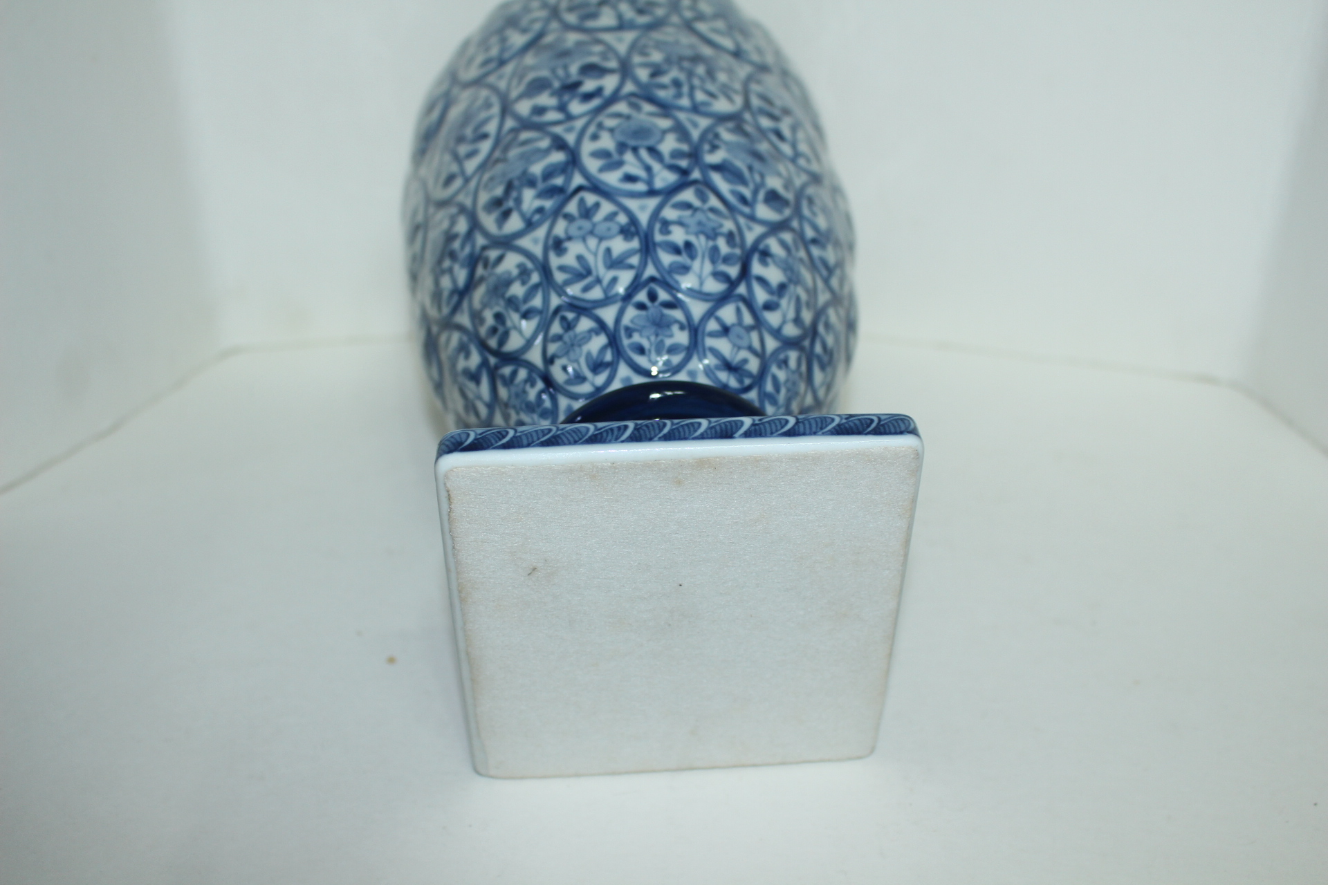 이마리 청화백자화문 화형 호