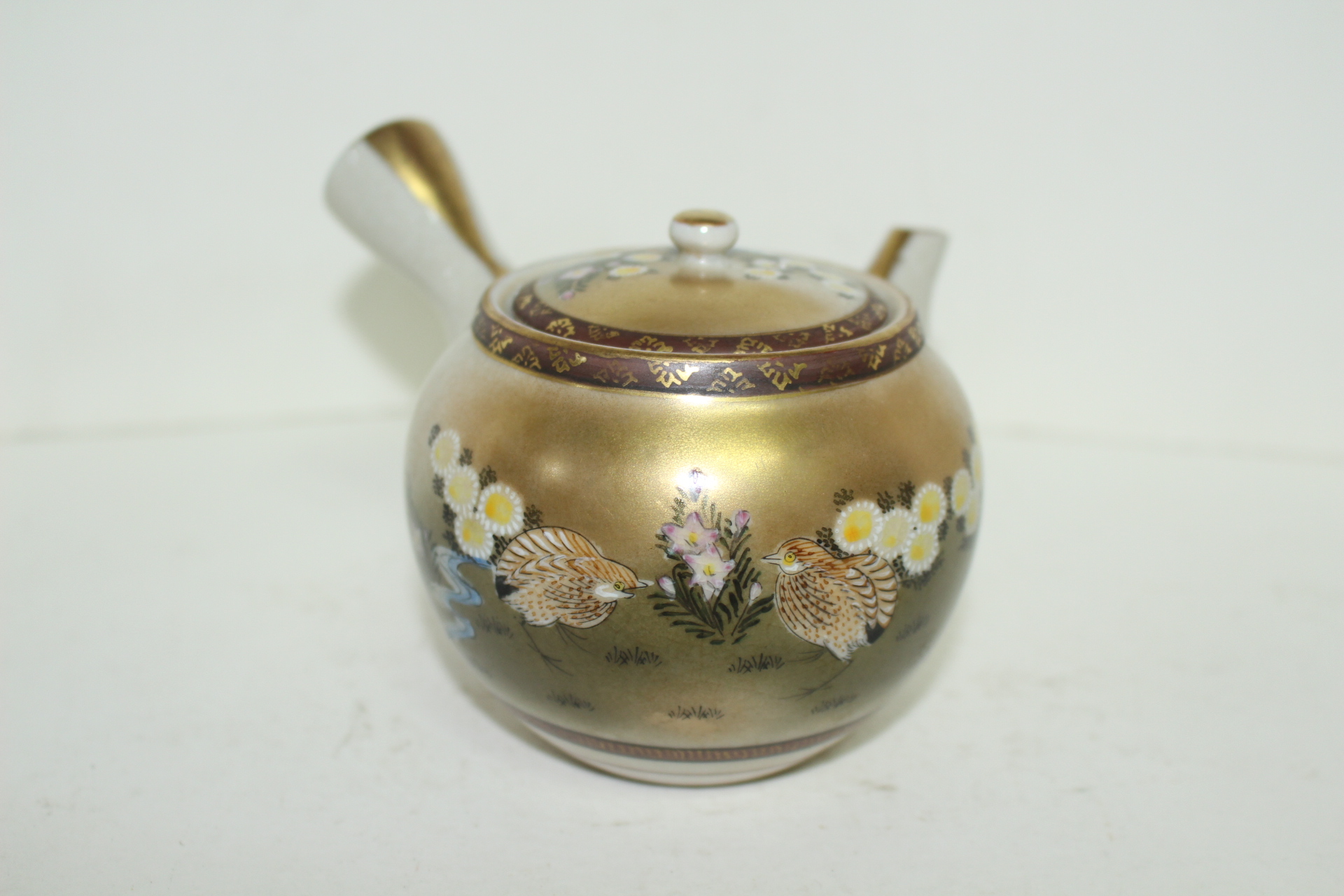 구다니철화백자진사금채 조화문 5인 다관셋트