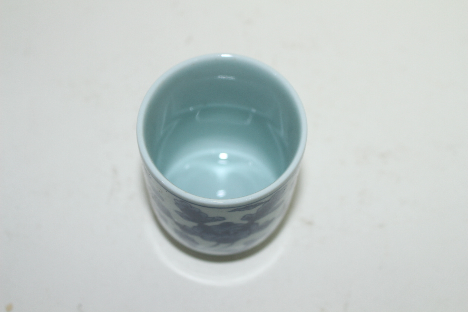 이마리 청화백자 화문잔