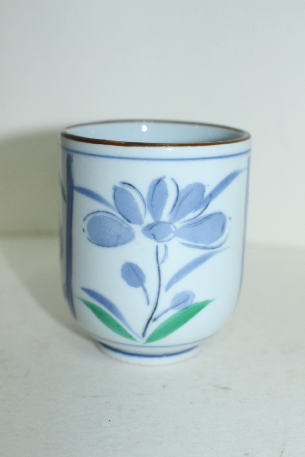 이마리 청화백자 화문잔