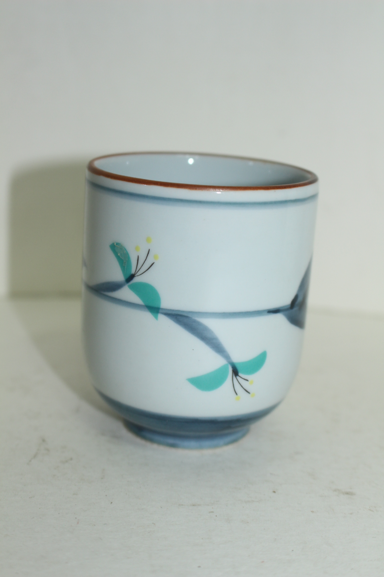 이마리 청화백자 화문잔