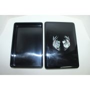 나무에 옷칠후 봉황이 자개로 장식된 함