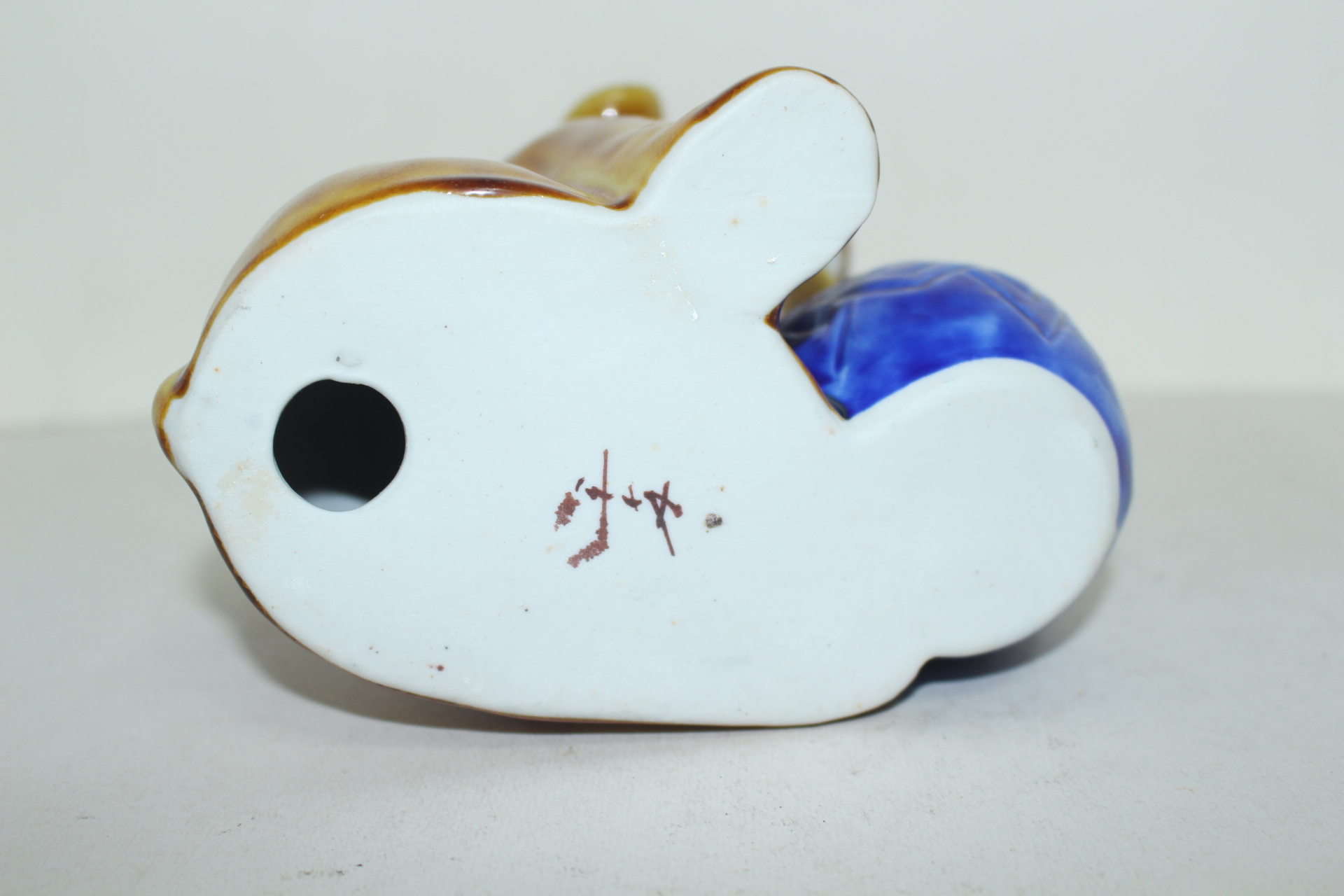 구다니 청자 강아지 조각상