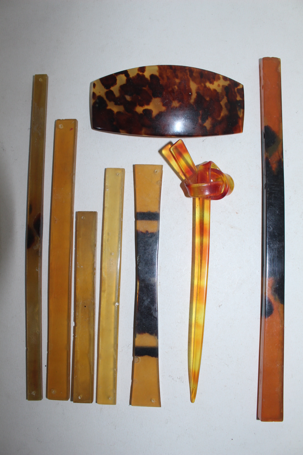 연대가좋은 거북이 등껍질 데모재질로된 여러가지 도구일괄