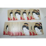 여인얼굴그림이 있는 스케시판 18장