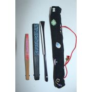 대나무로된 부채 3점