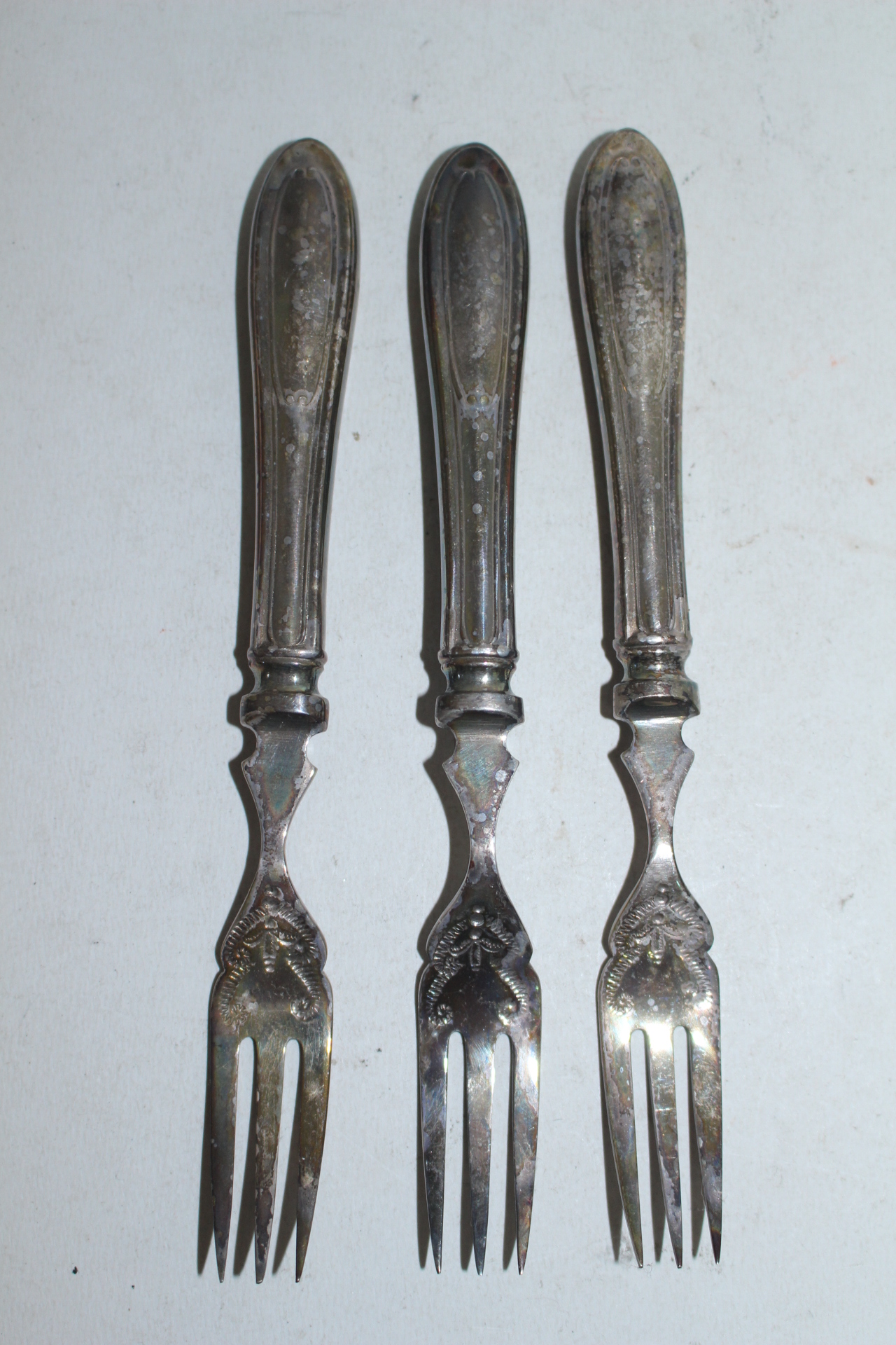 순은 으로된 포크 3점 (90그람)