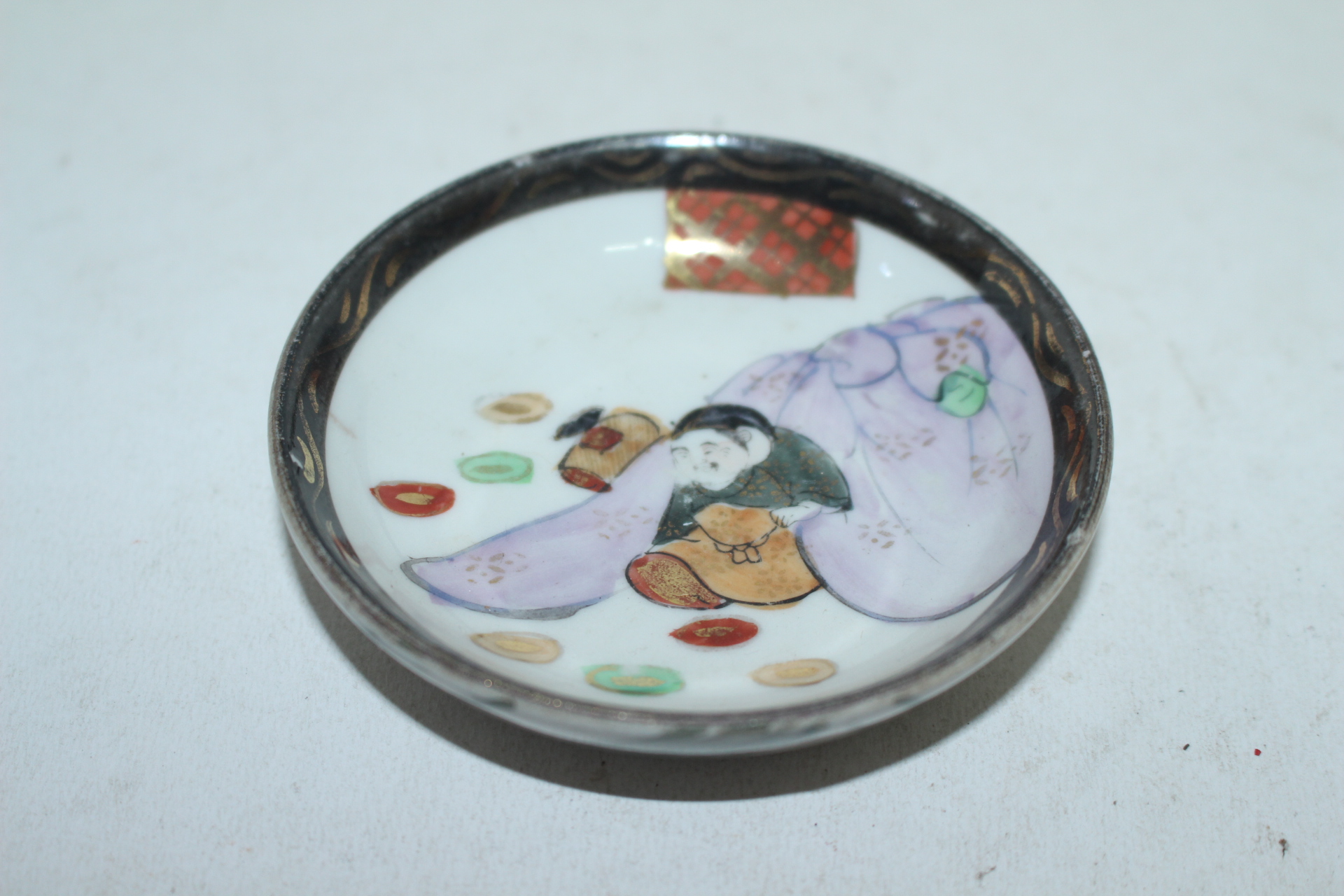 연대가좋은 구다니 철화백자 복신문 완