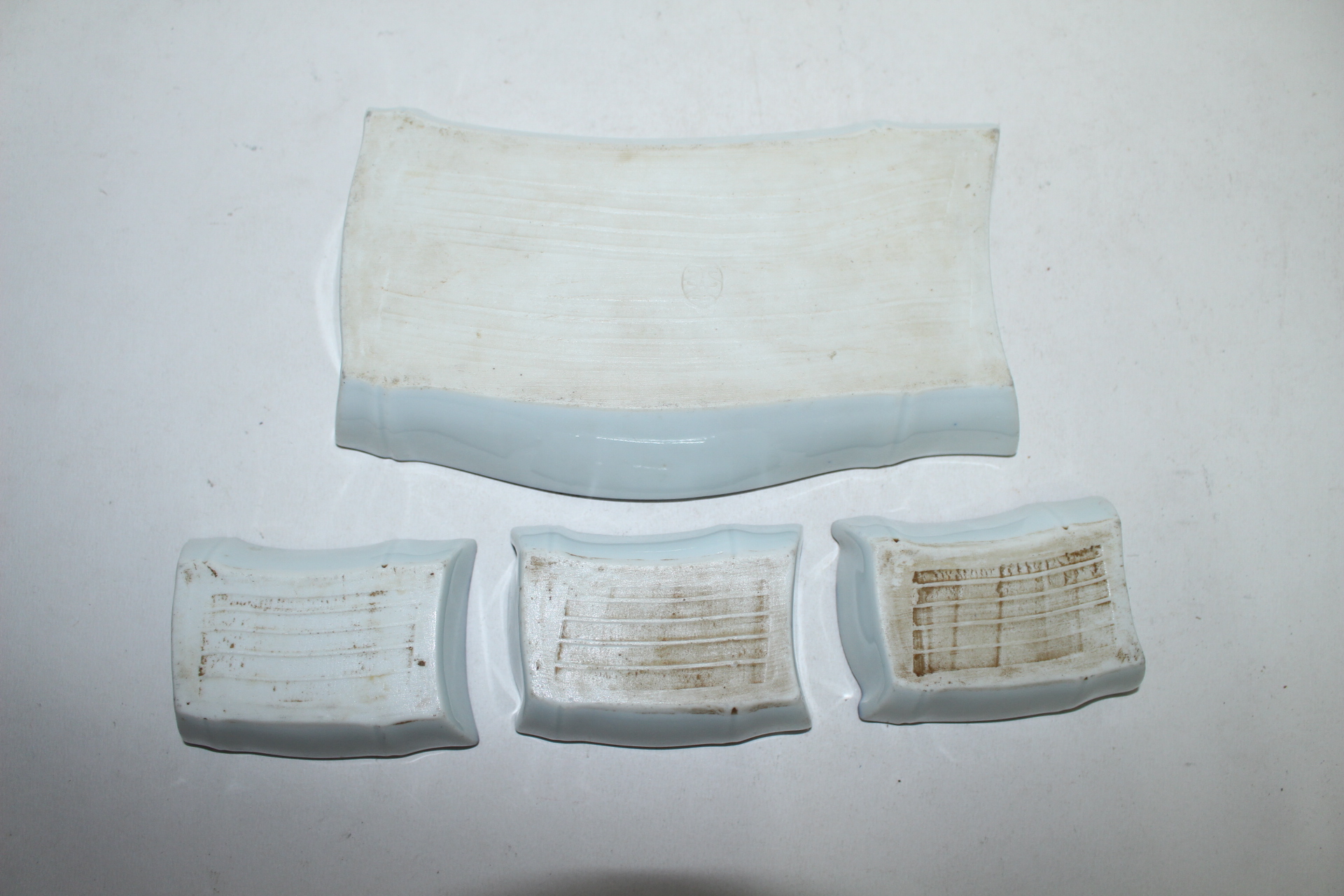 이마리 청화백자 초화문 완 4점셋트