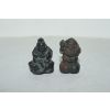 연대가좋은 묵직한 무쇠로된 호신복신 조각상 2점