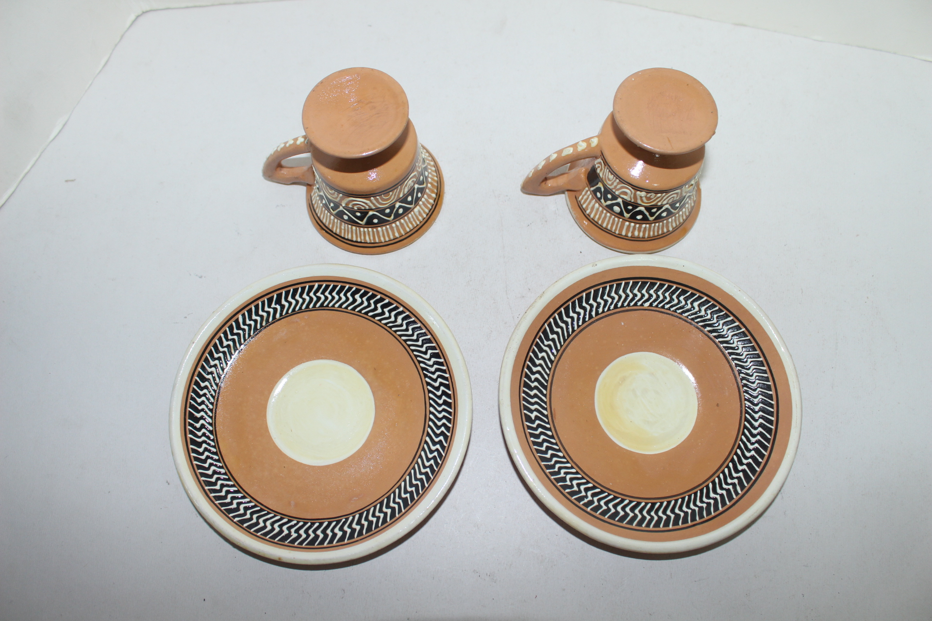 유럽산 분청자추상화문 커피잔셋트