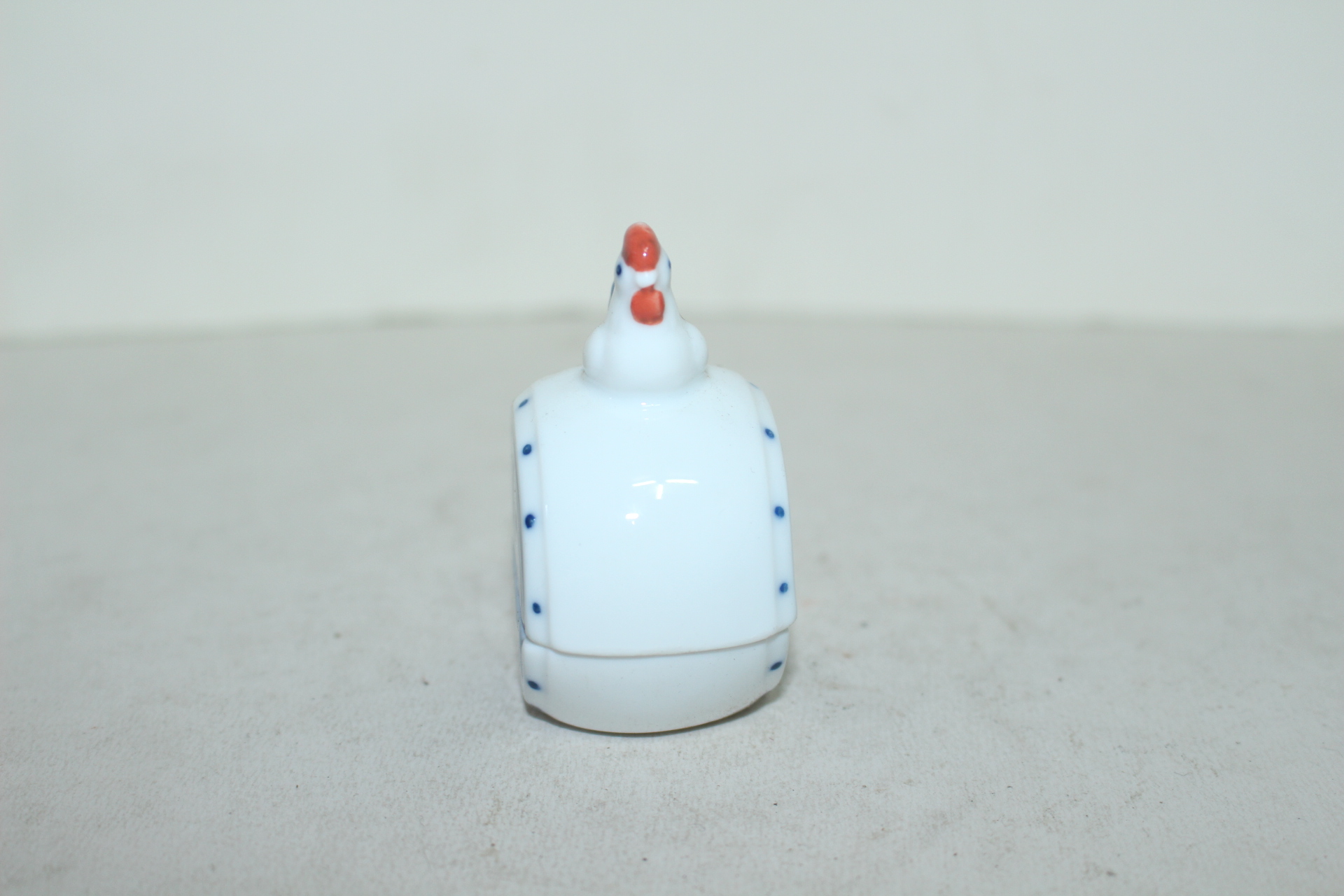 청화백자 닭조각 향합