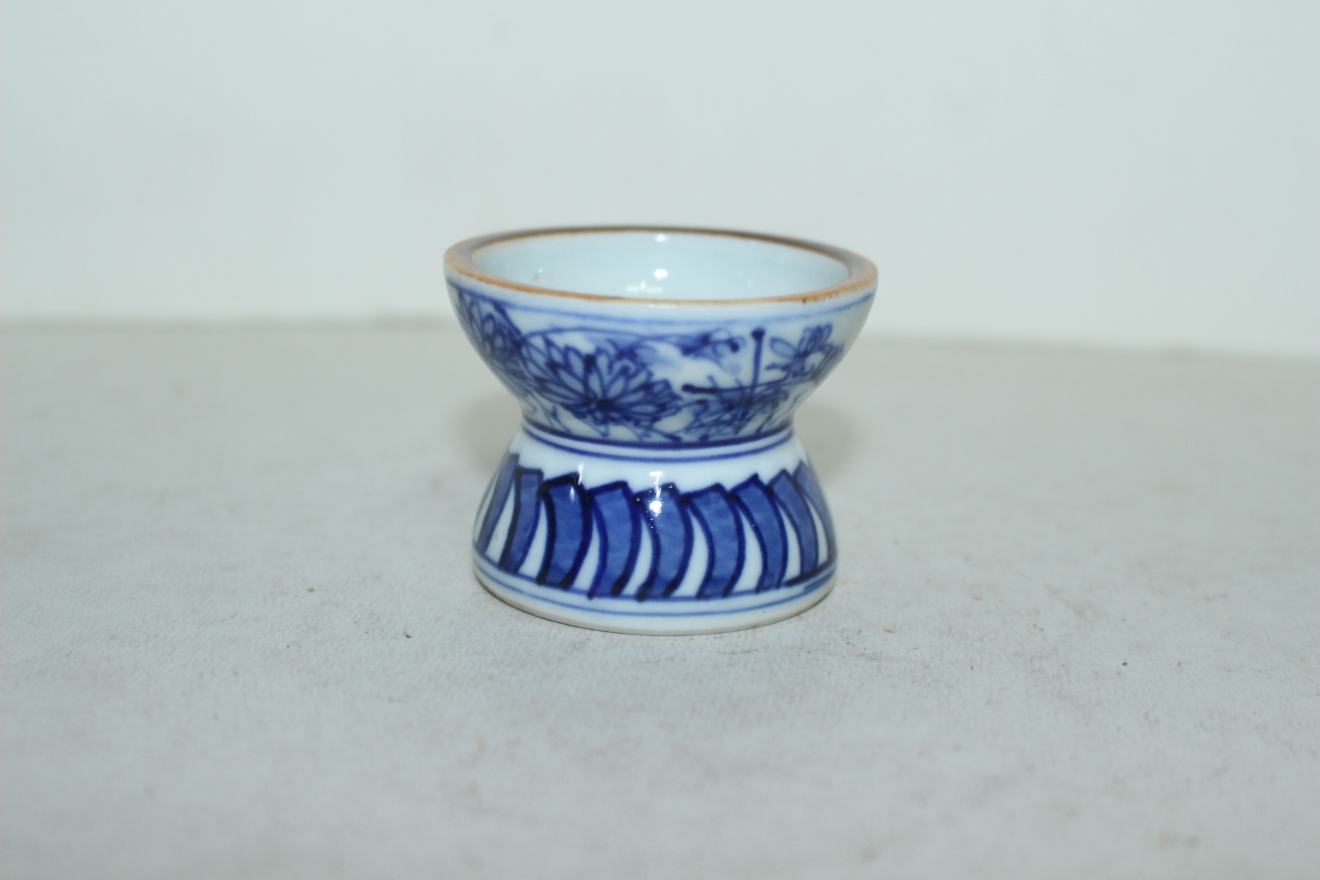 이마리 청화백자 초화문 차도구