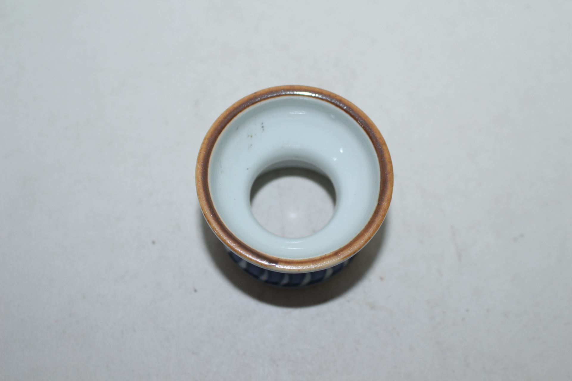 이마리 청화백자 초화문 차도구