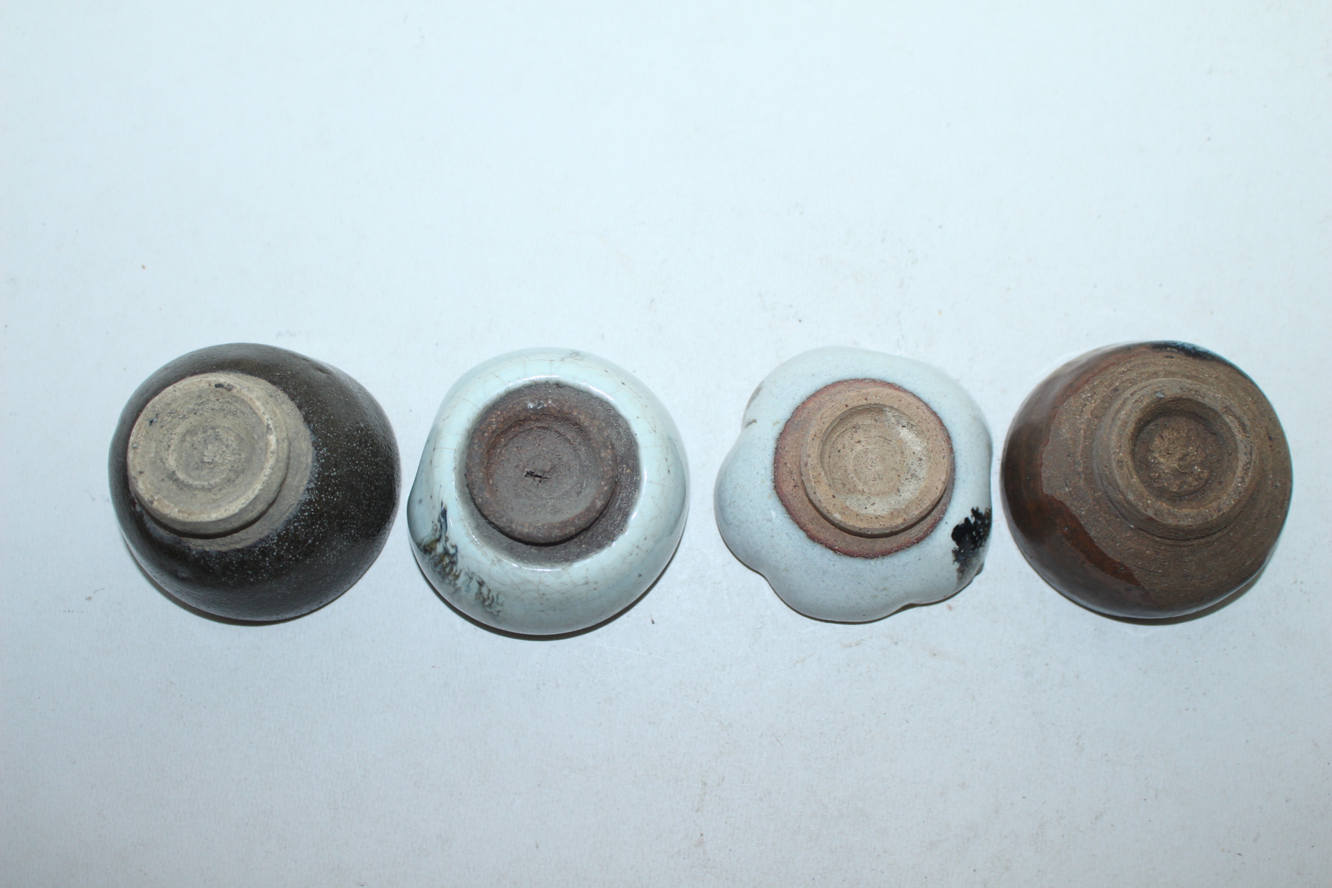 연대가좋은 청자 화형잔 4점