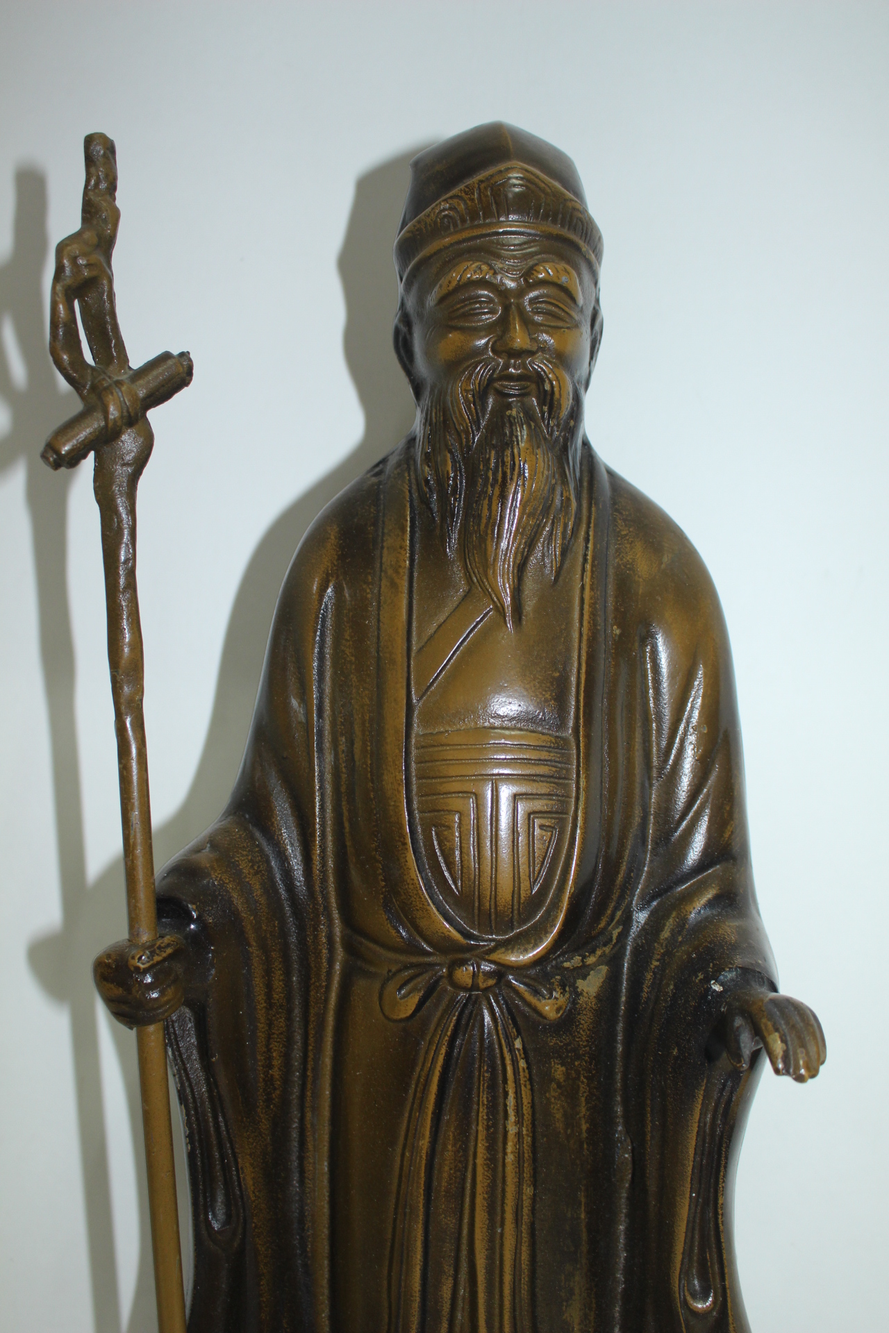 대형크기의 묵직한 무쇠로된 신선 조각상