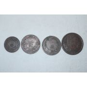 1877년(명치10년) 일전,이전 동전 4점