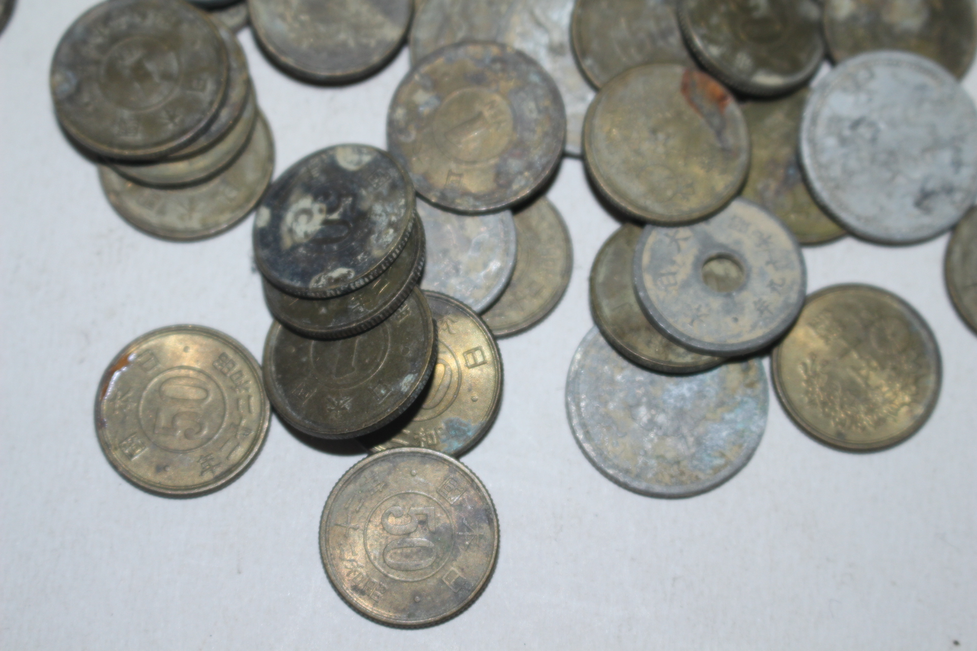 소화년간 일본 동전 약50개 일괄