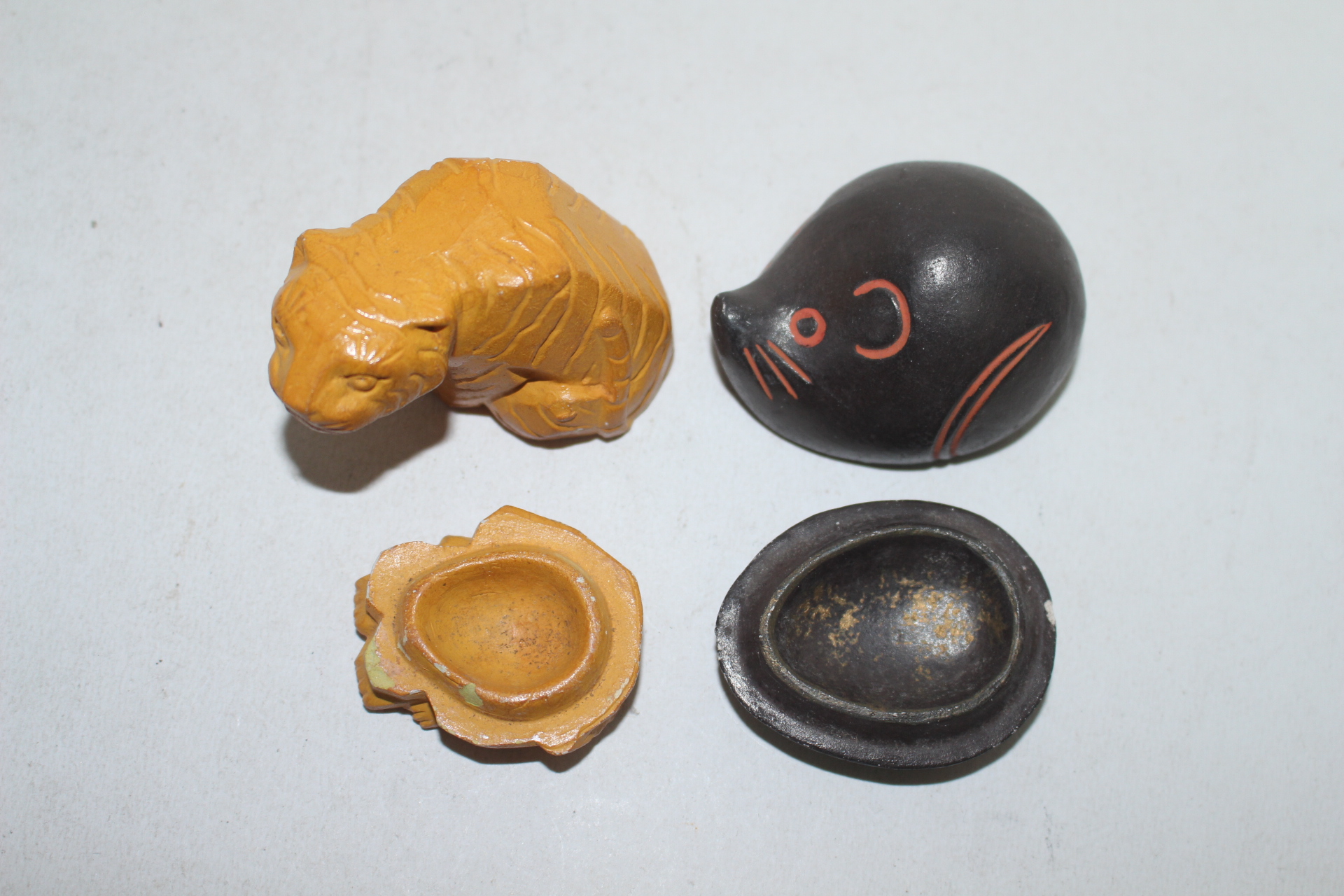 청자 호랑이,쥐 향합