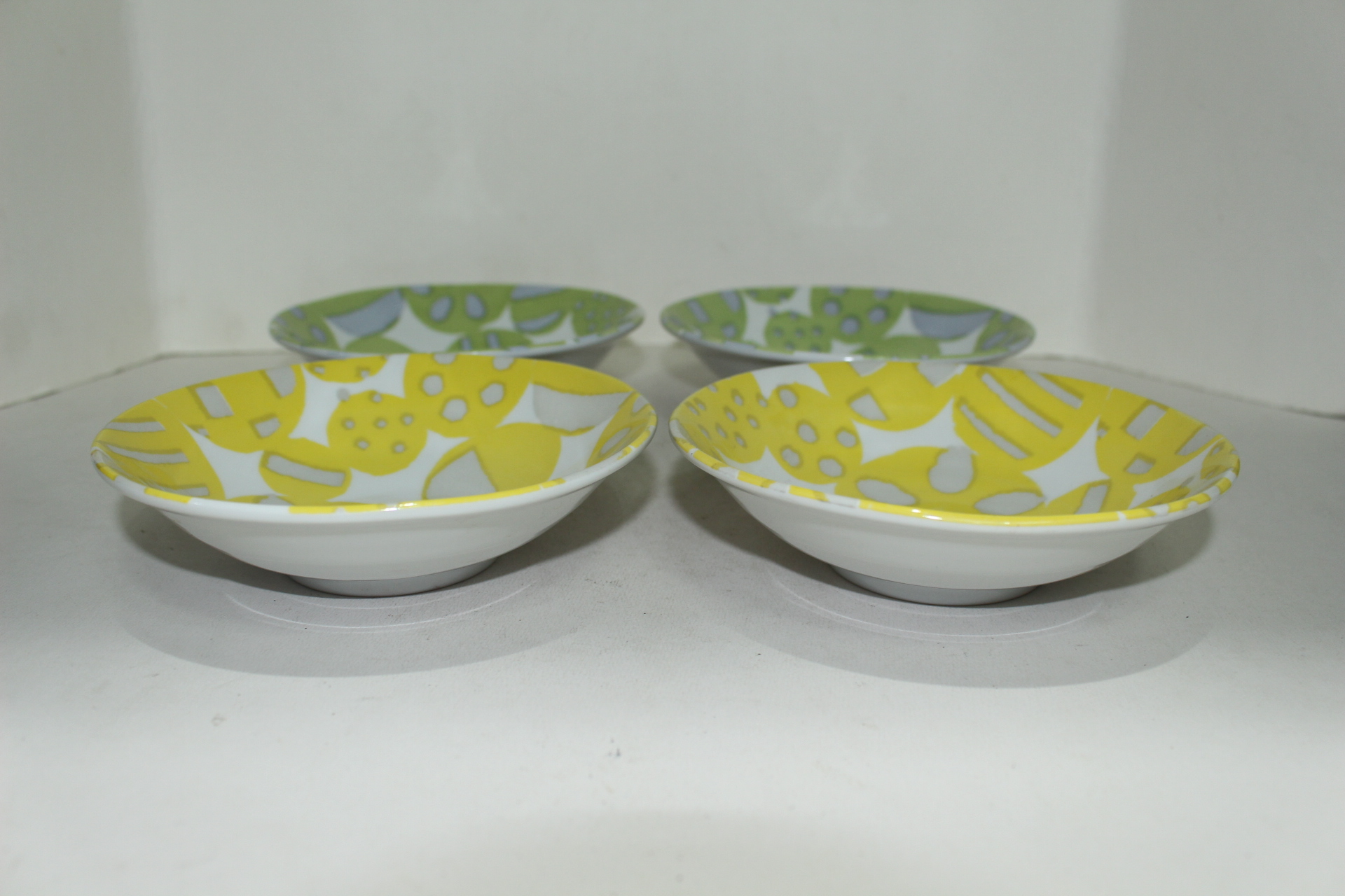 청자화문 완 4점