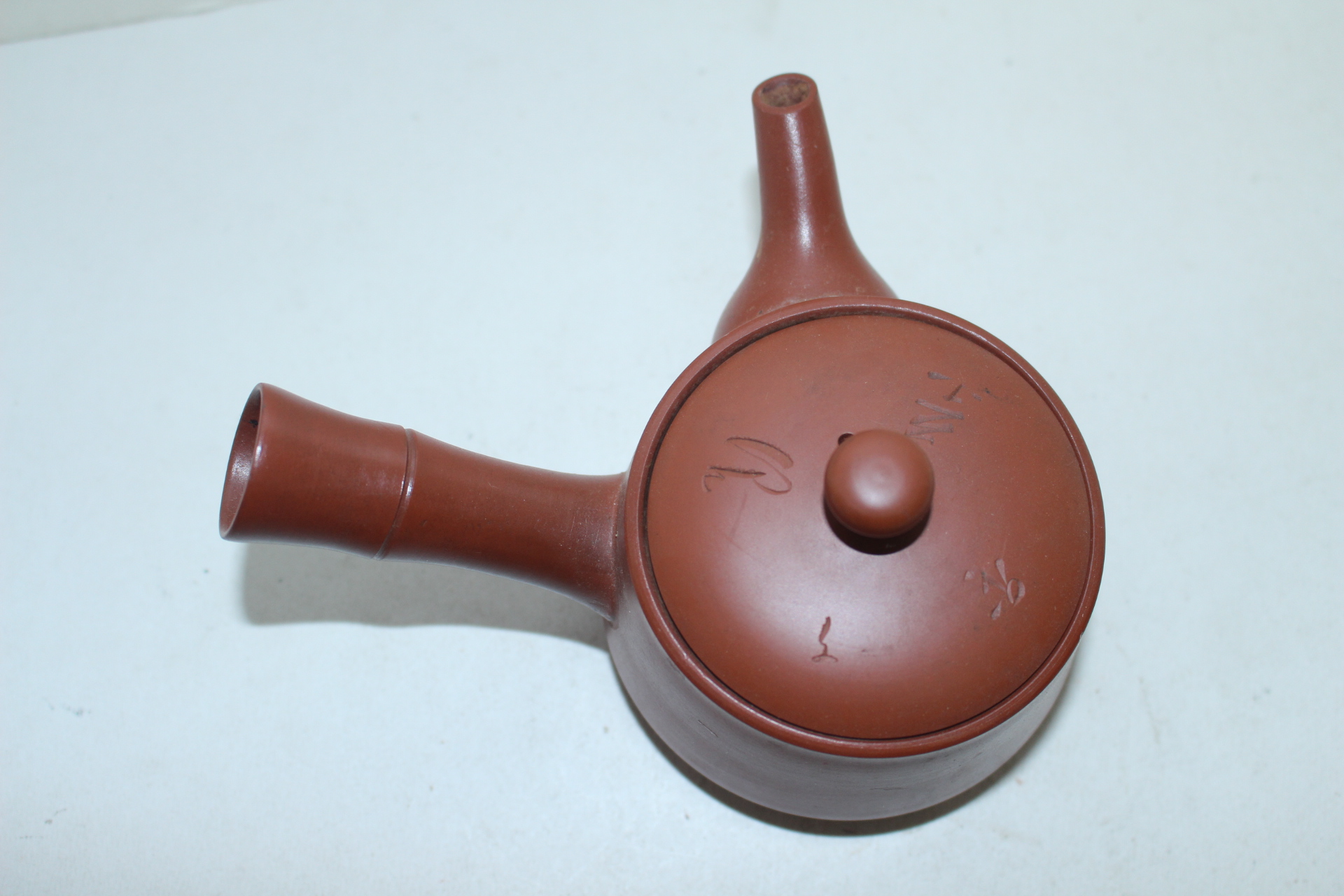 자사도자기 죽절손잡이 다관